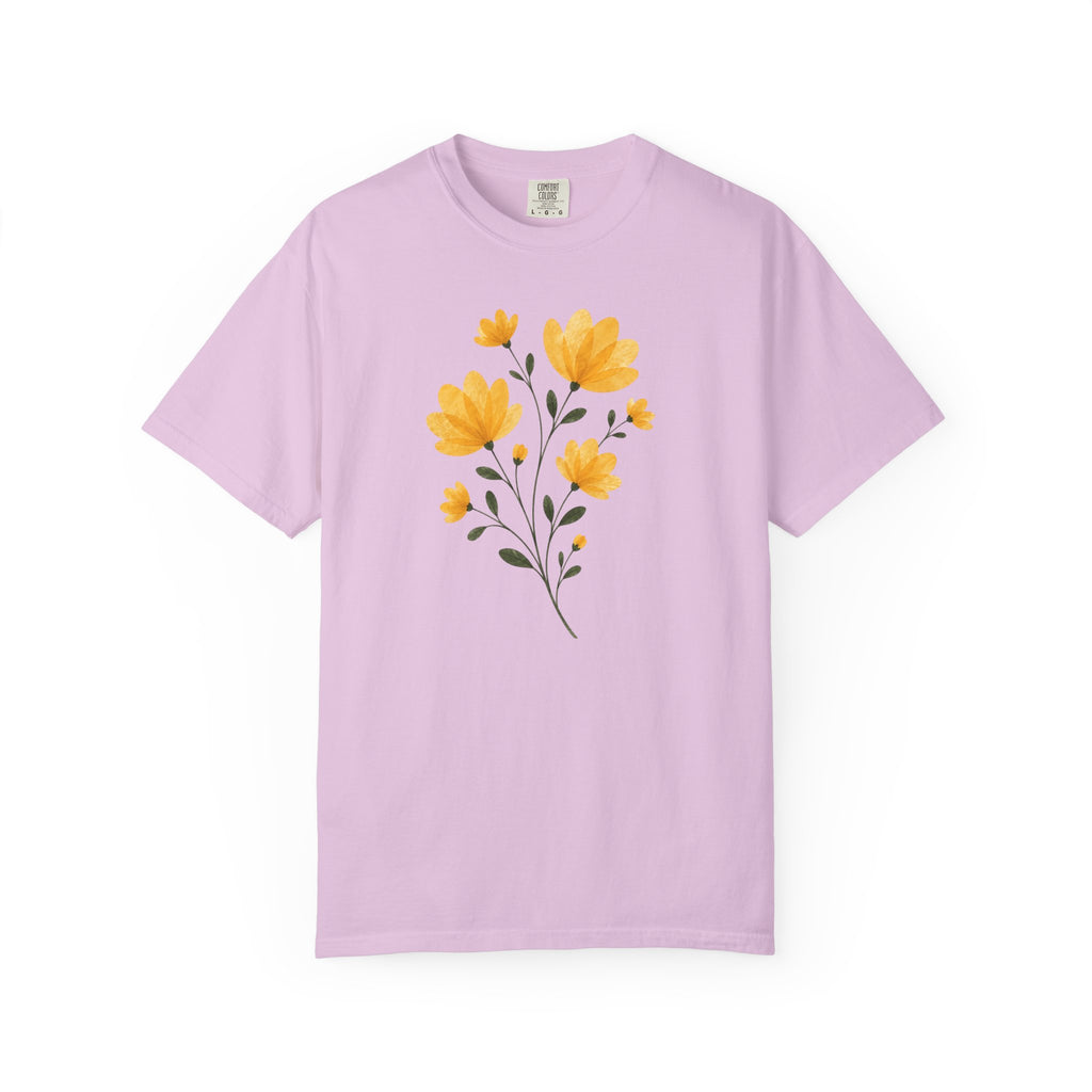 Yellow Pressed Bouquet T-Shirt