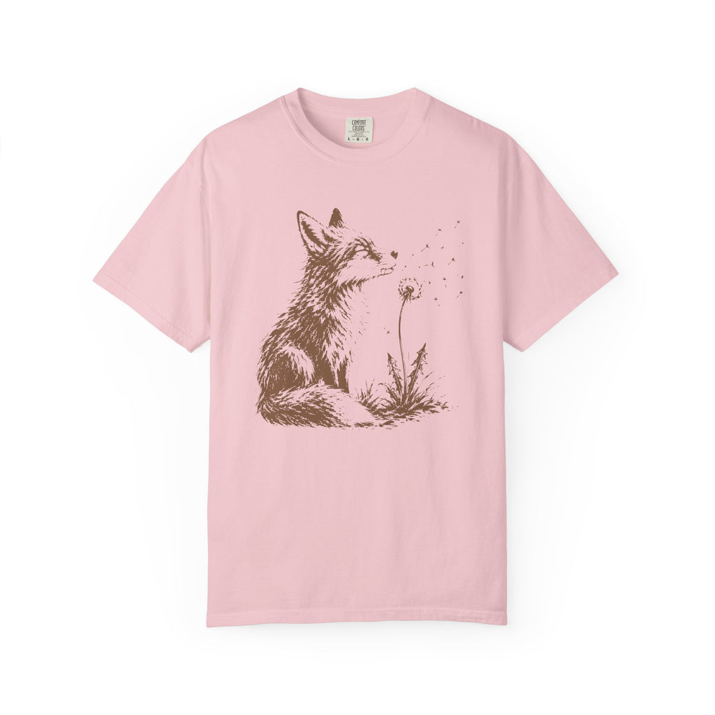 Fox Blowing Dandelion T-Shirt