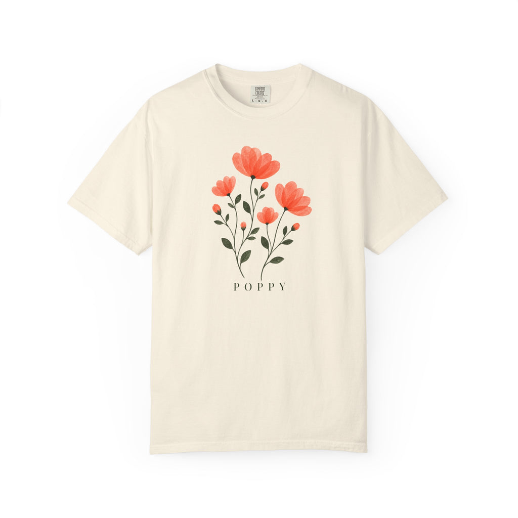 Poppies Pressed Flowers T-Shirt