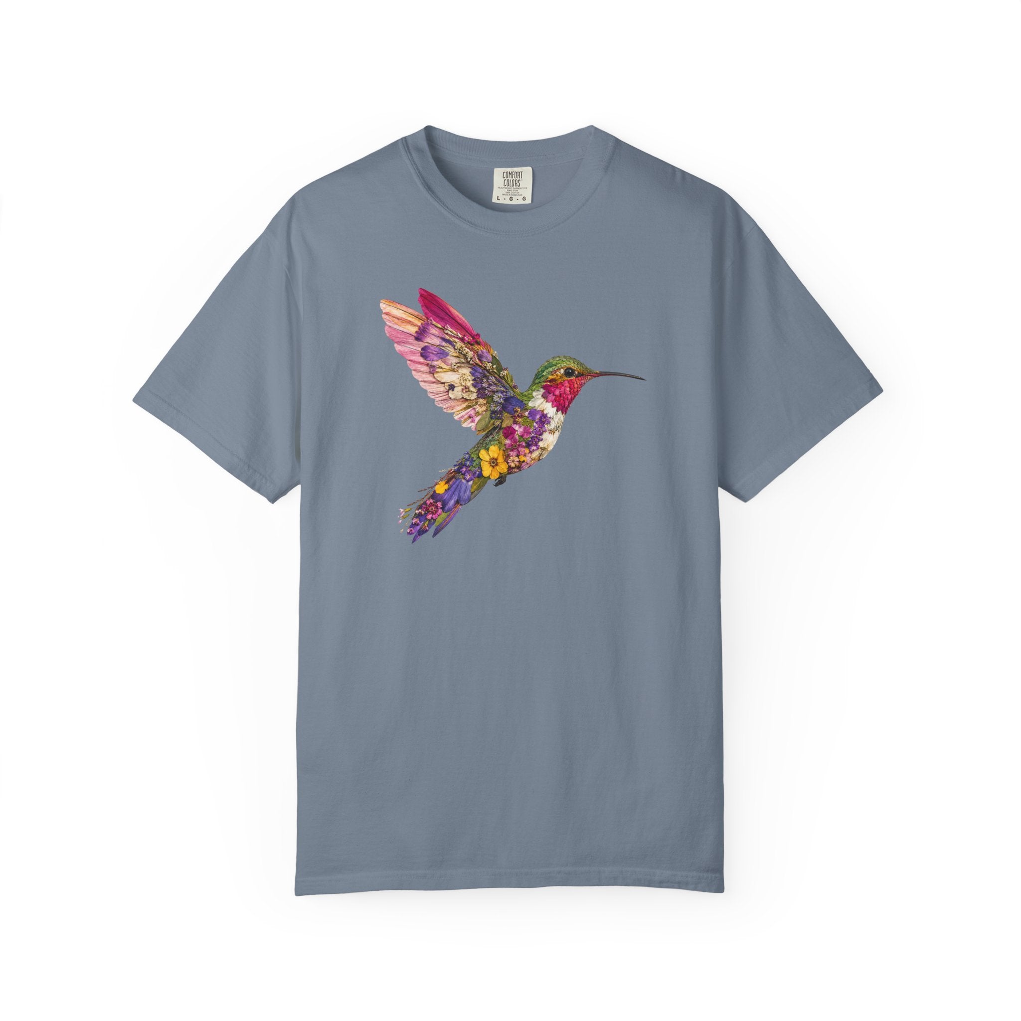 Pressed Flowers Hummingbird T-Shirt