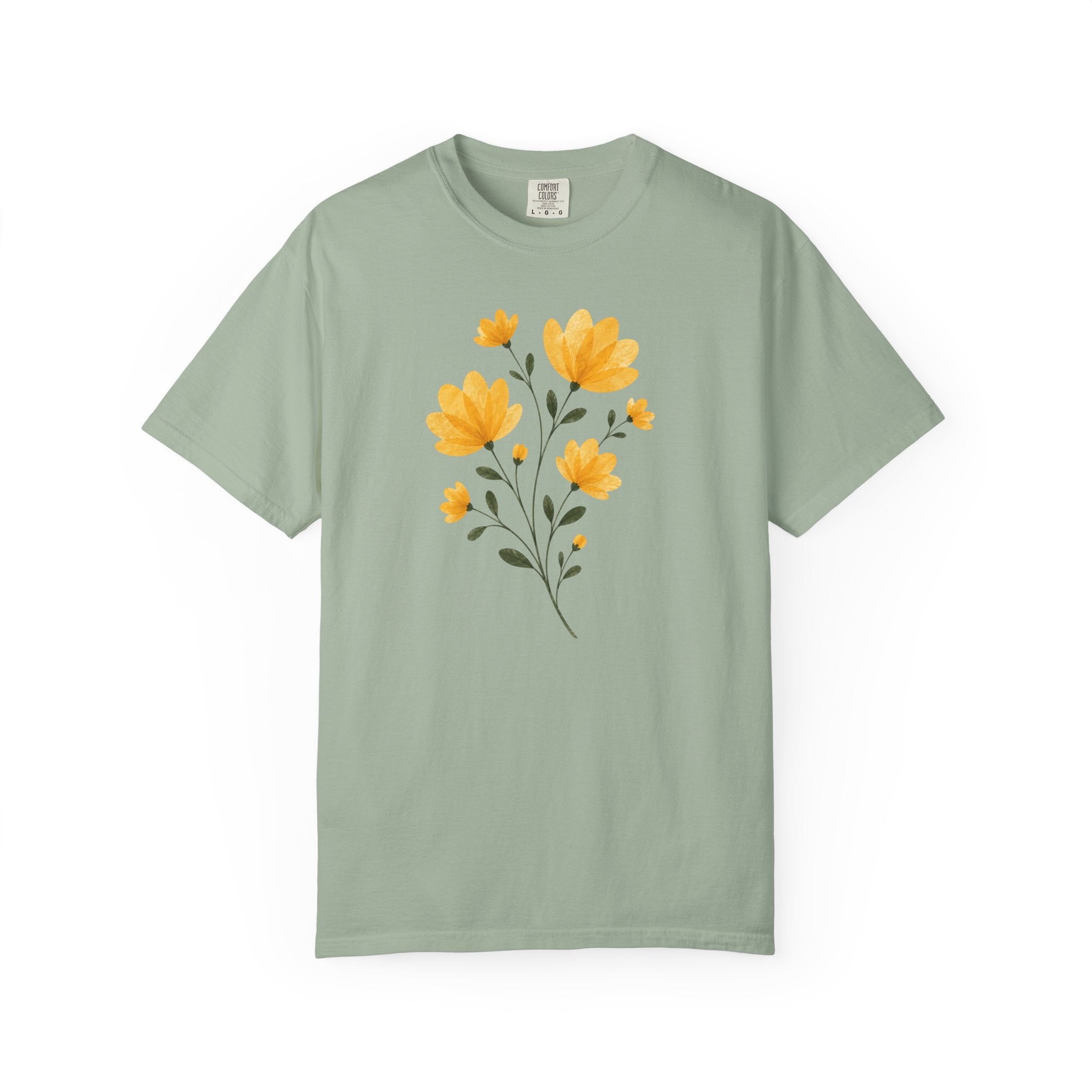 Yellow Pressed Bouquet T-Shirt