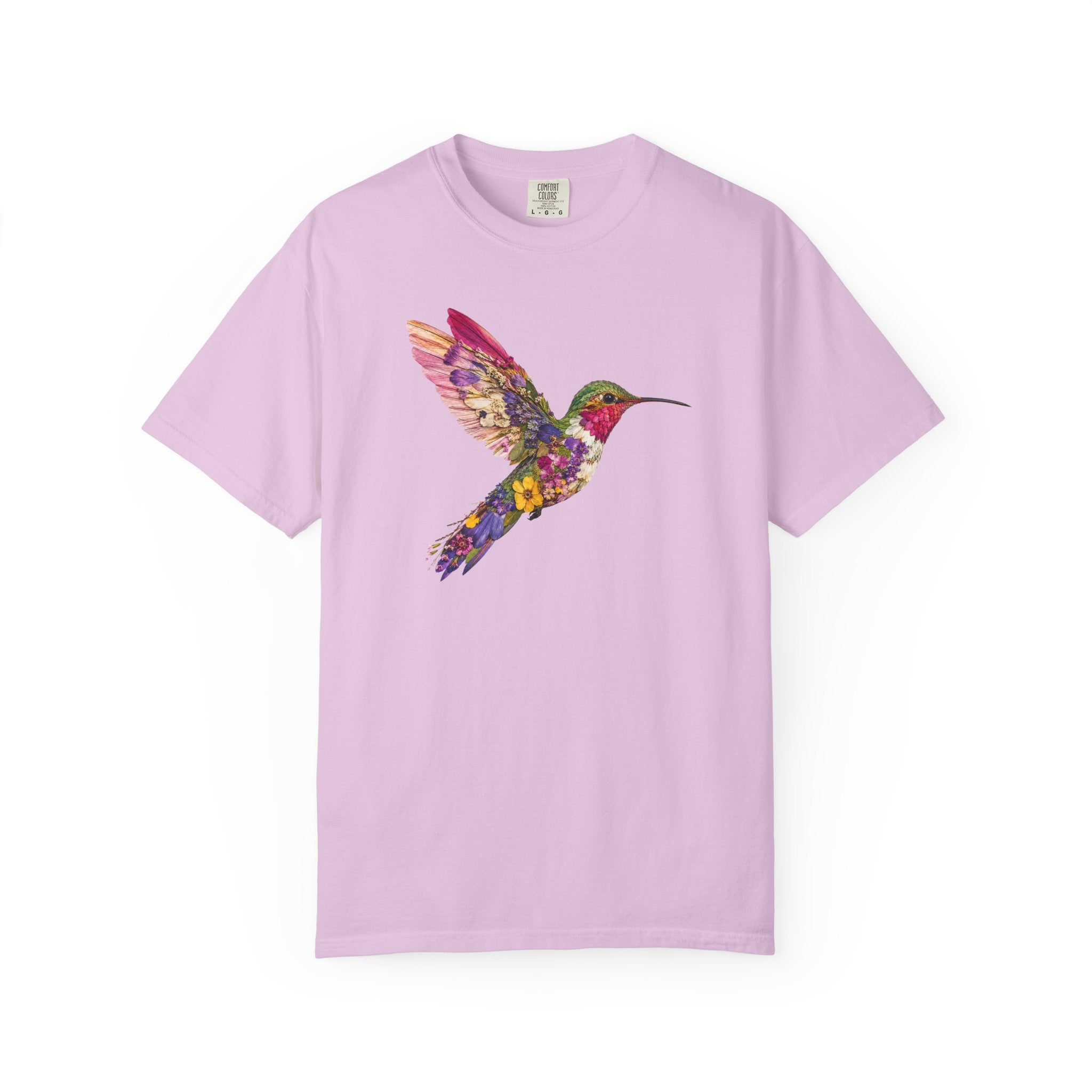 Pressed Flowers Hummingbird T-Shirt