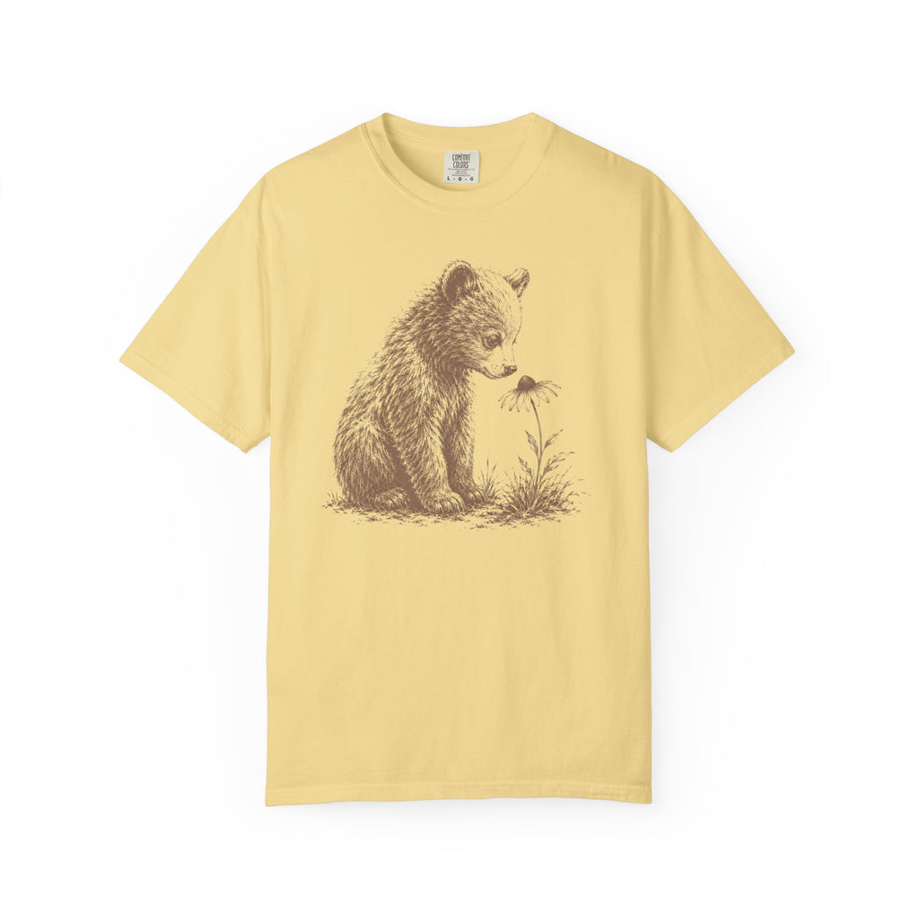 Bear Cub Flower T-Shirt