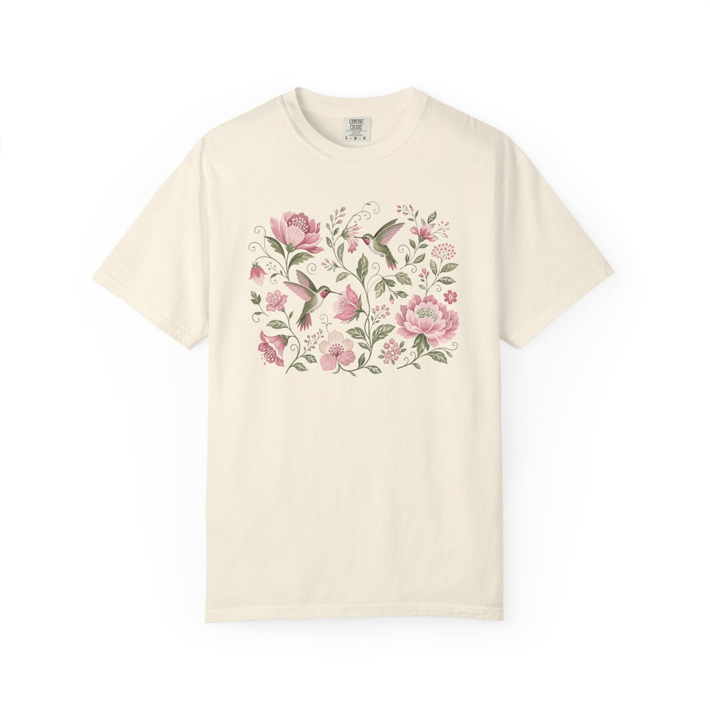 Hummingbirds Floral T-Shirt
