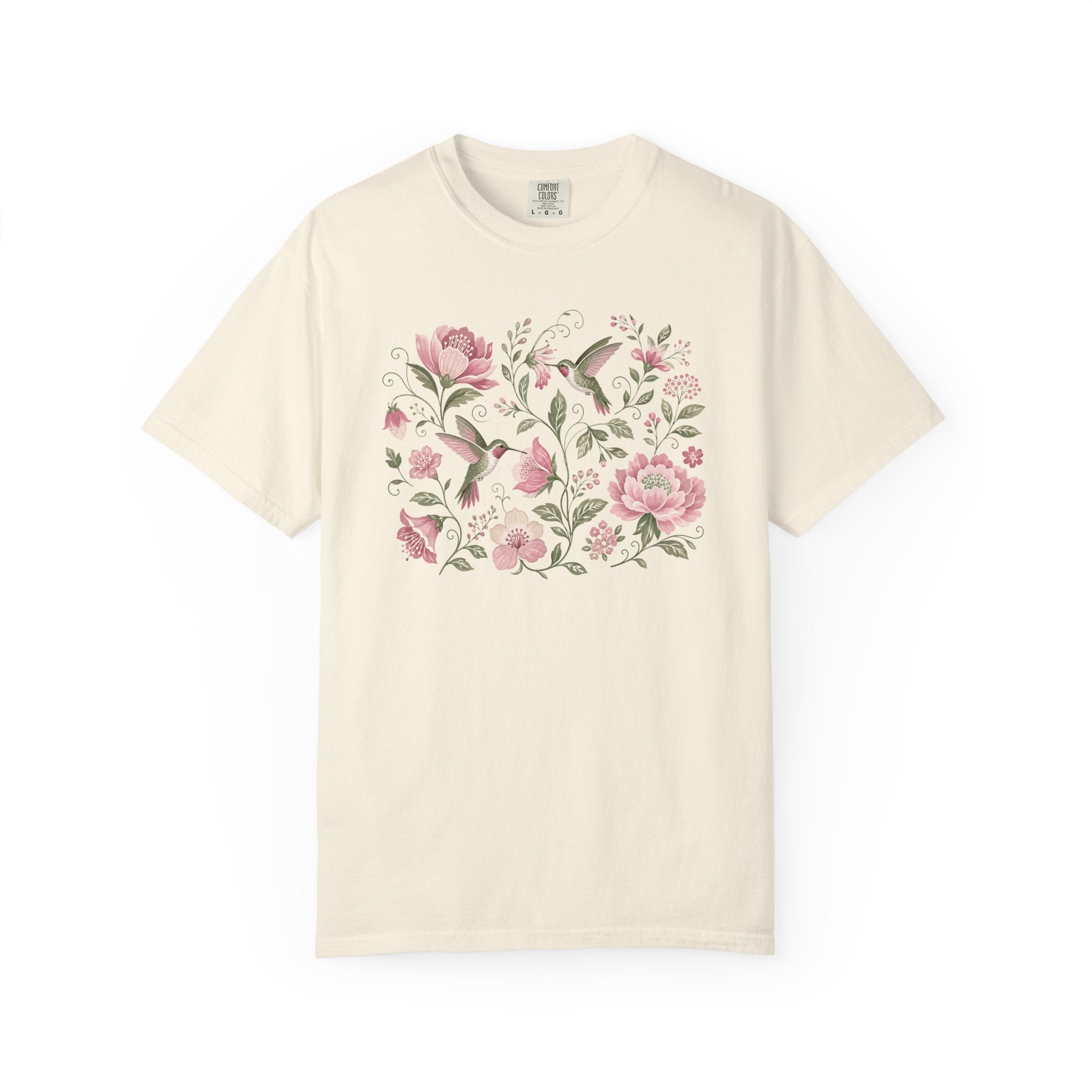 Hummingbirds Floral T-Shirt