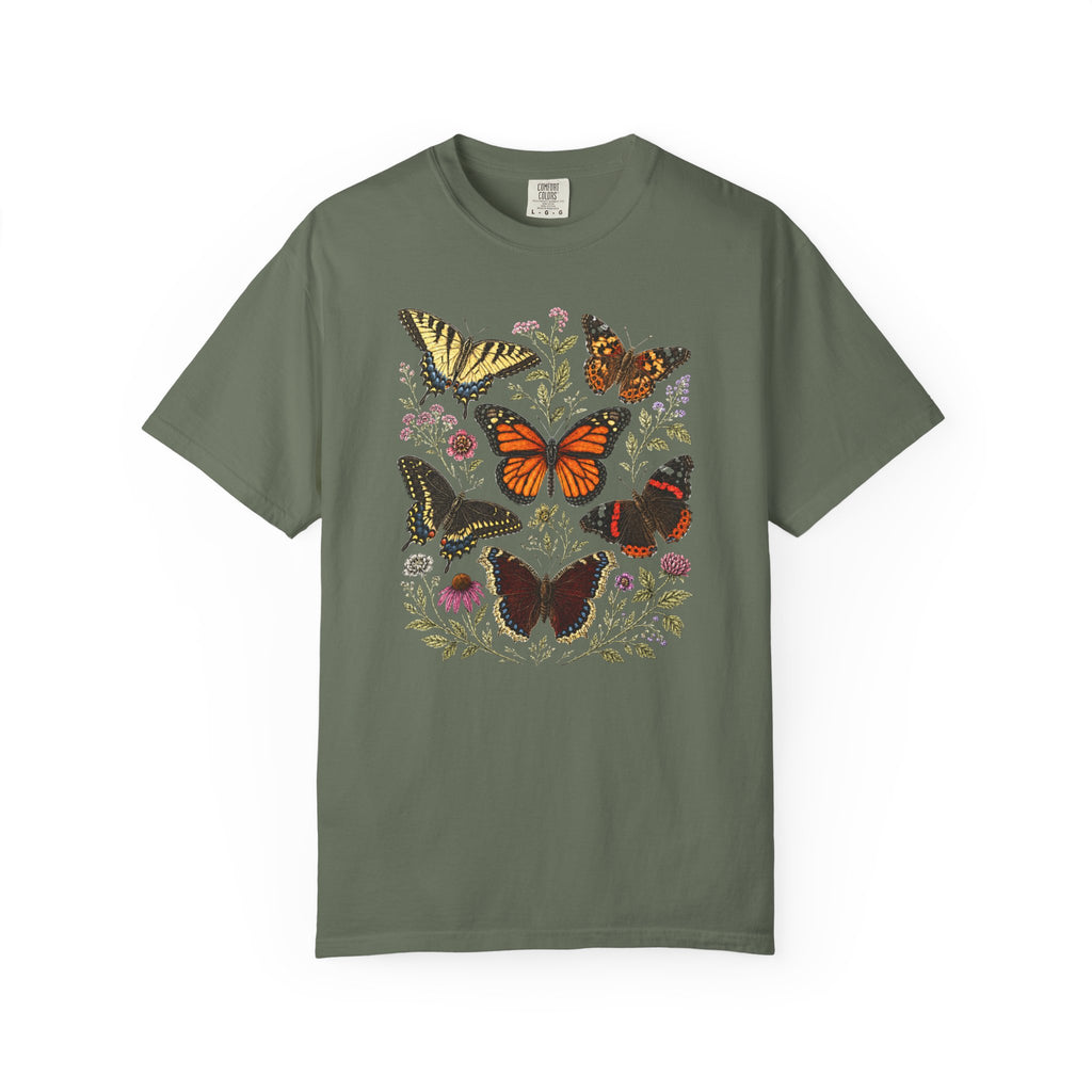 Butterflies Floral T-Shirt
