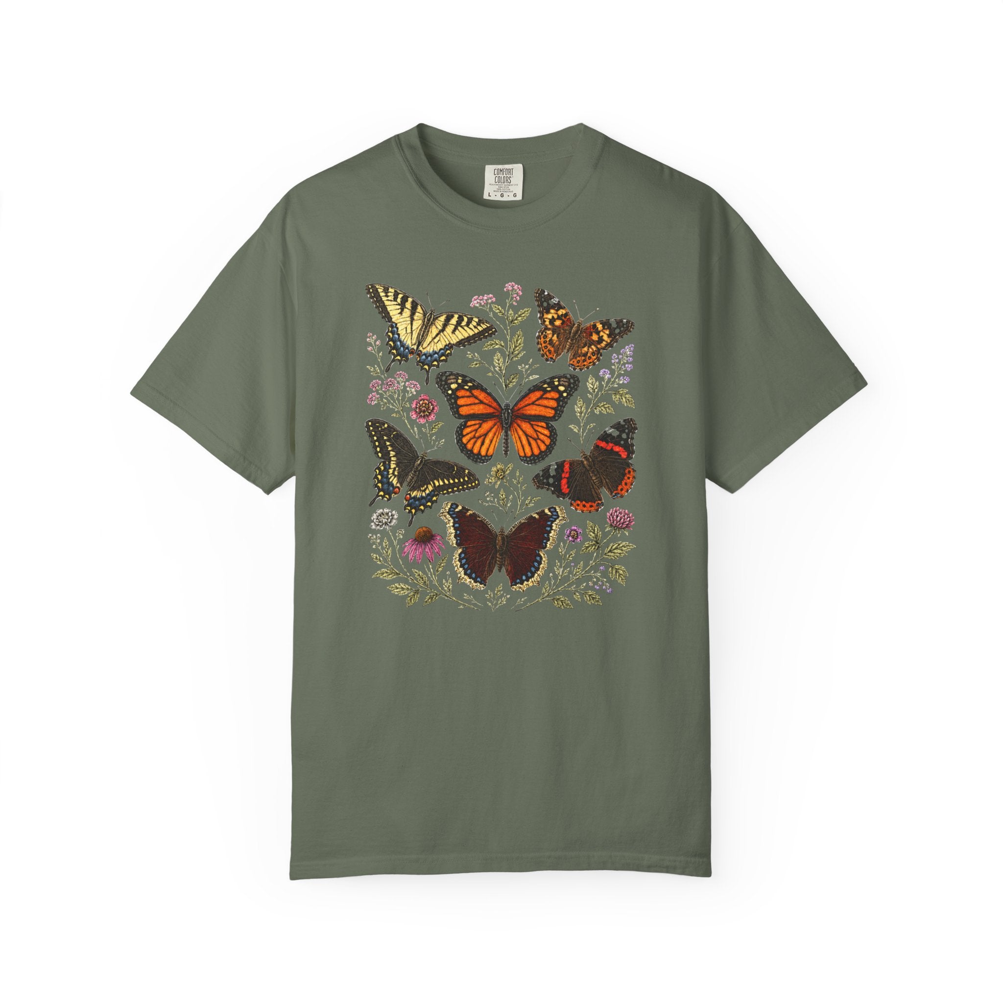 Butterflies Floral T-Shirt