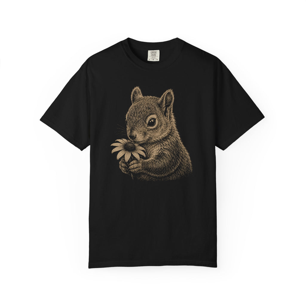 Squirrel with Flower T-Shirt