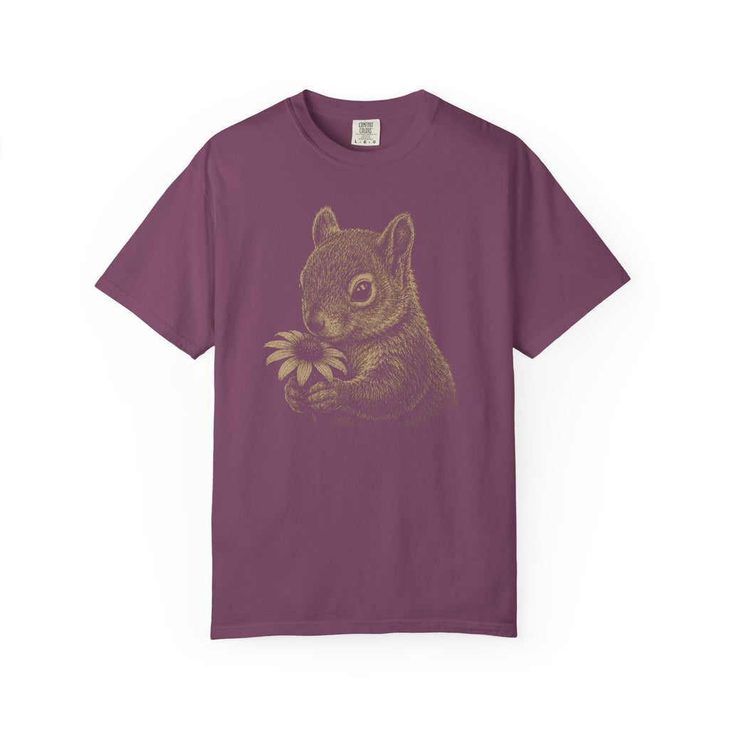 Squirrel with Flower T-Shirt