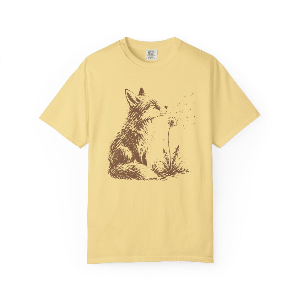 Fox Blowing Dandelion T-Shirt