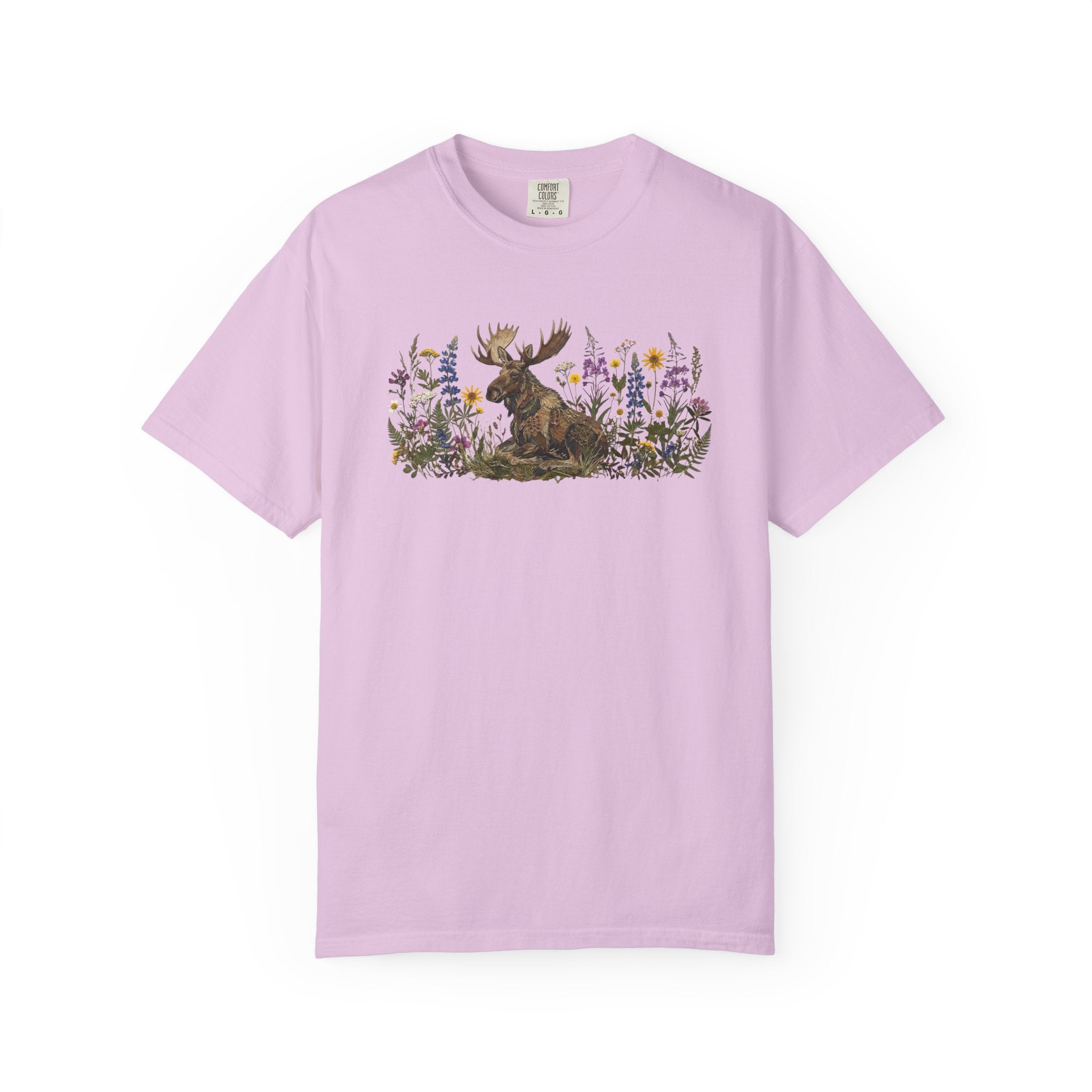 Moose Pressed Flowers T-Shirt