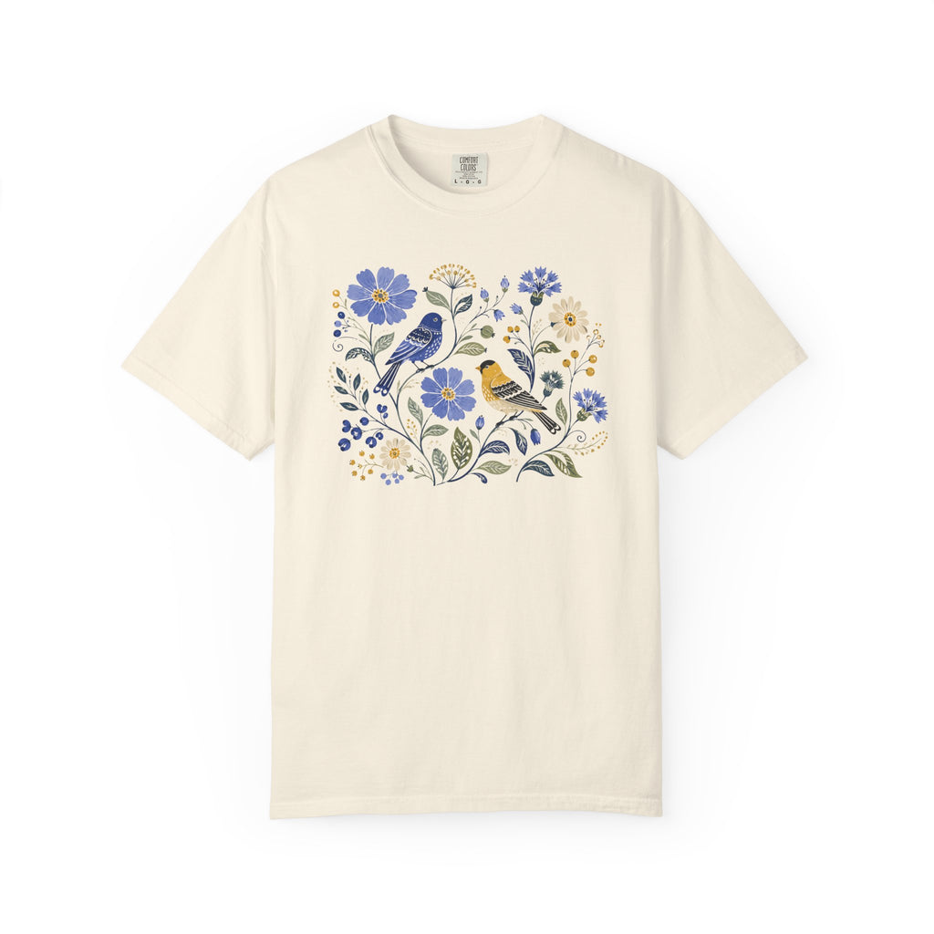Goldfinch & Bunting Floral T-Shirt