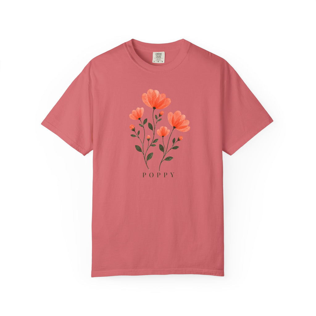 Poppies Pressed Flowers T-Shirt