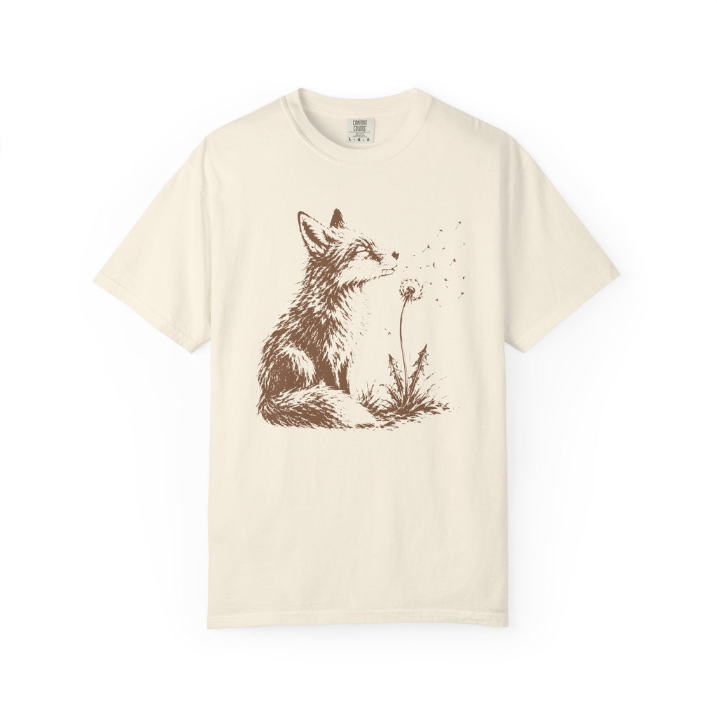 Fox Blowing Dandelion T-Shirt