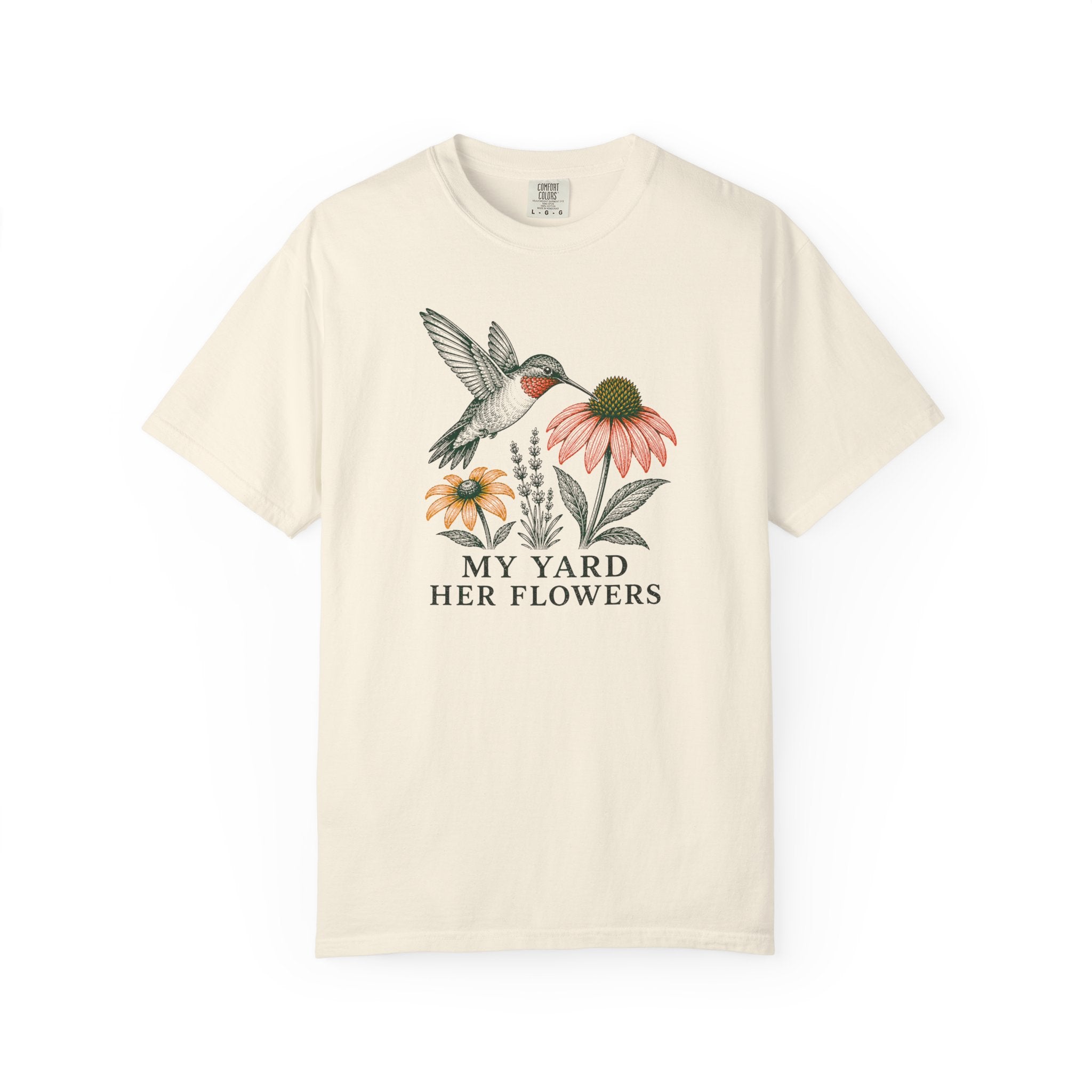 Her Flowers Hummingbird T-Shirt