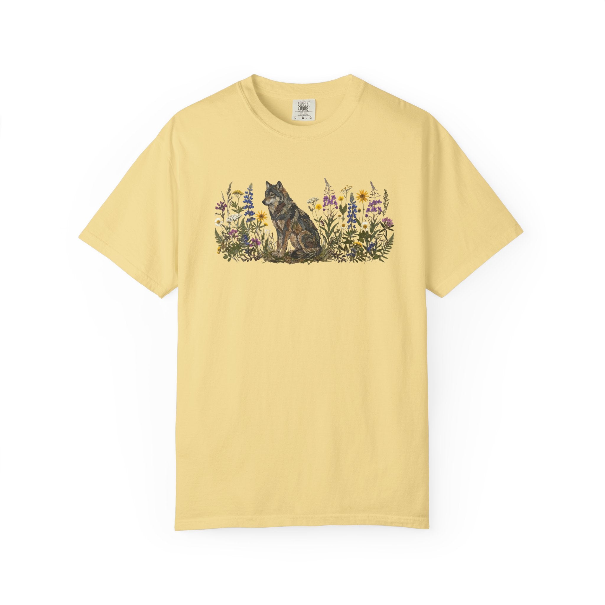 Wolf Pressed Flowers T-Shirt