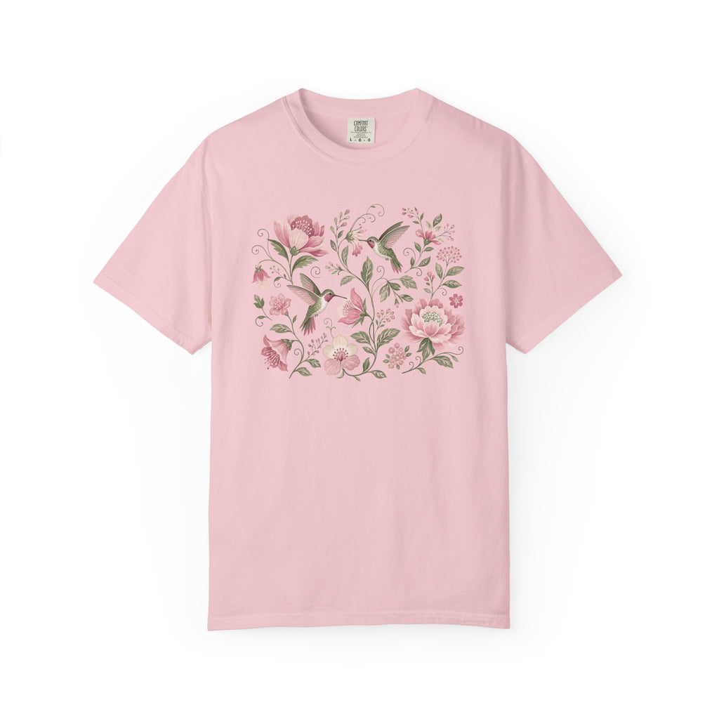 Hummingbirds Floral T-Shirt