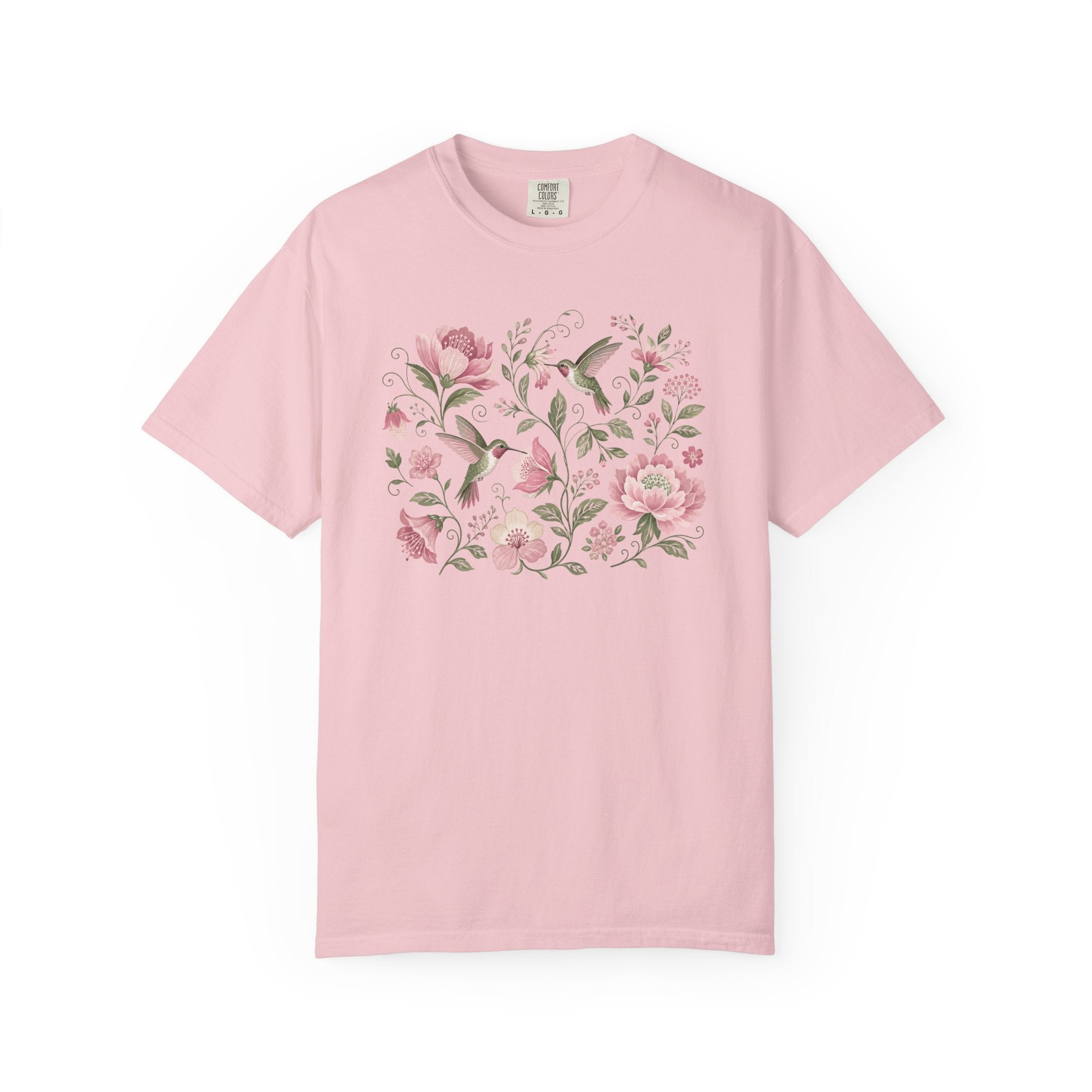 Hummingbirds Floral T-Shirt