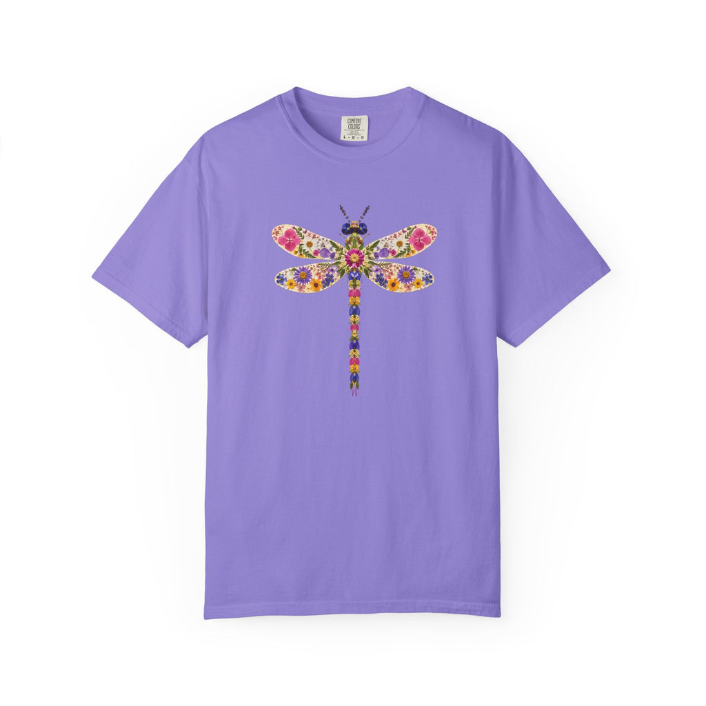 Pressed Flowers Dragonfly T-Shirt