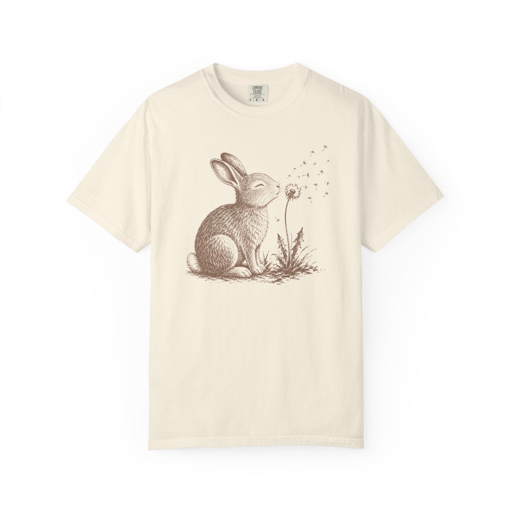 Bunny Blowing Dandelion T-Shirt
