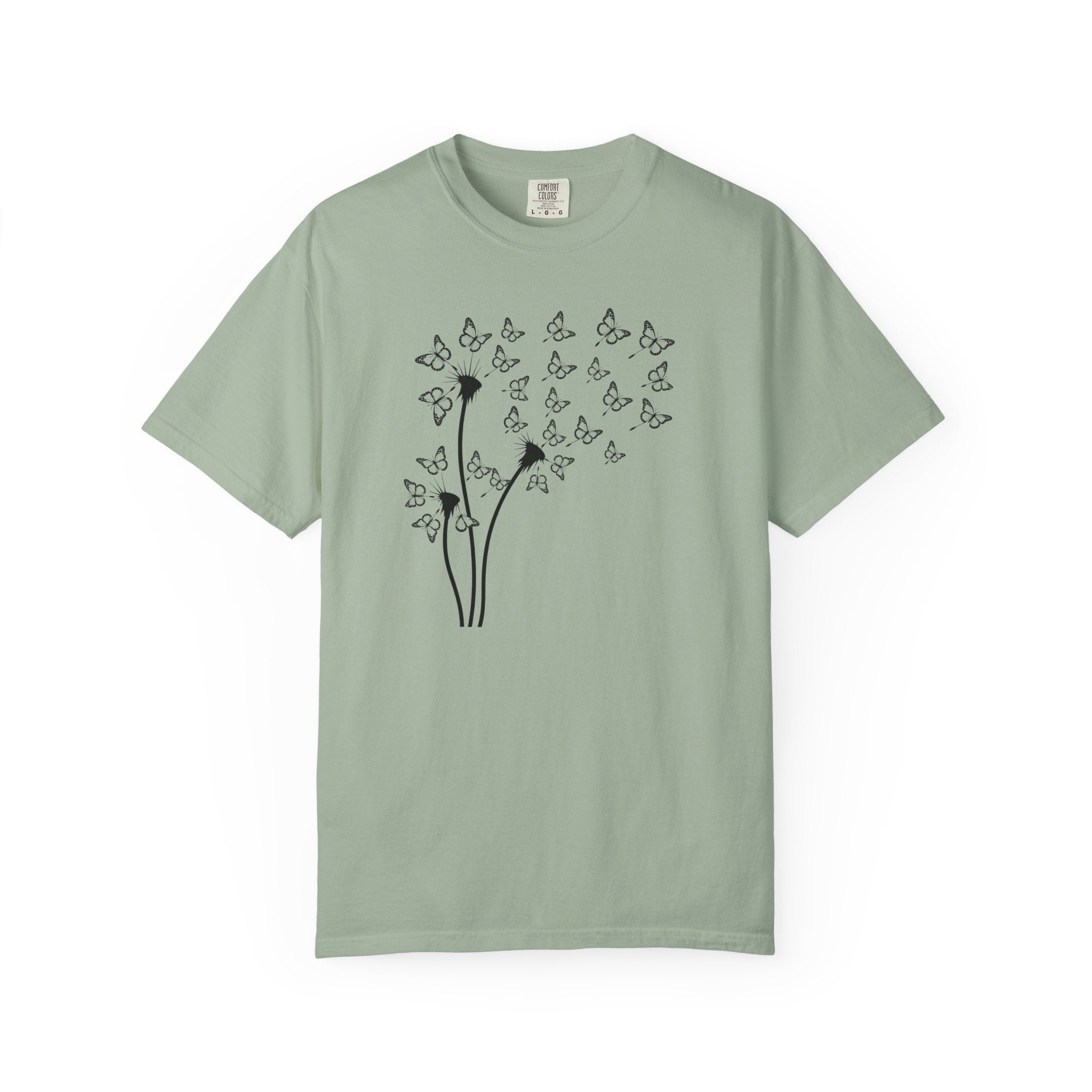 Dandelion Into the Wind Butterflies T-Shirt