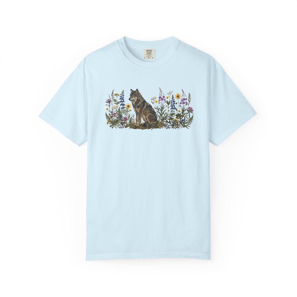 Wolf Pressed Flowers T-Shirt