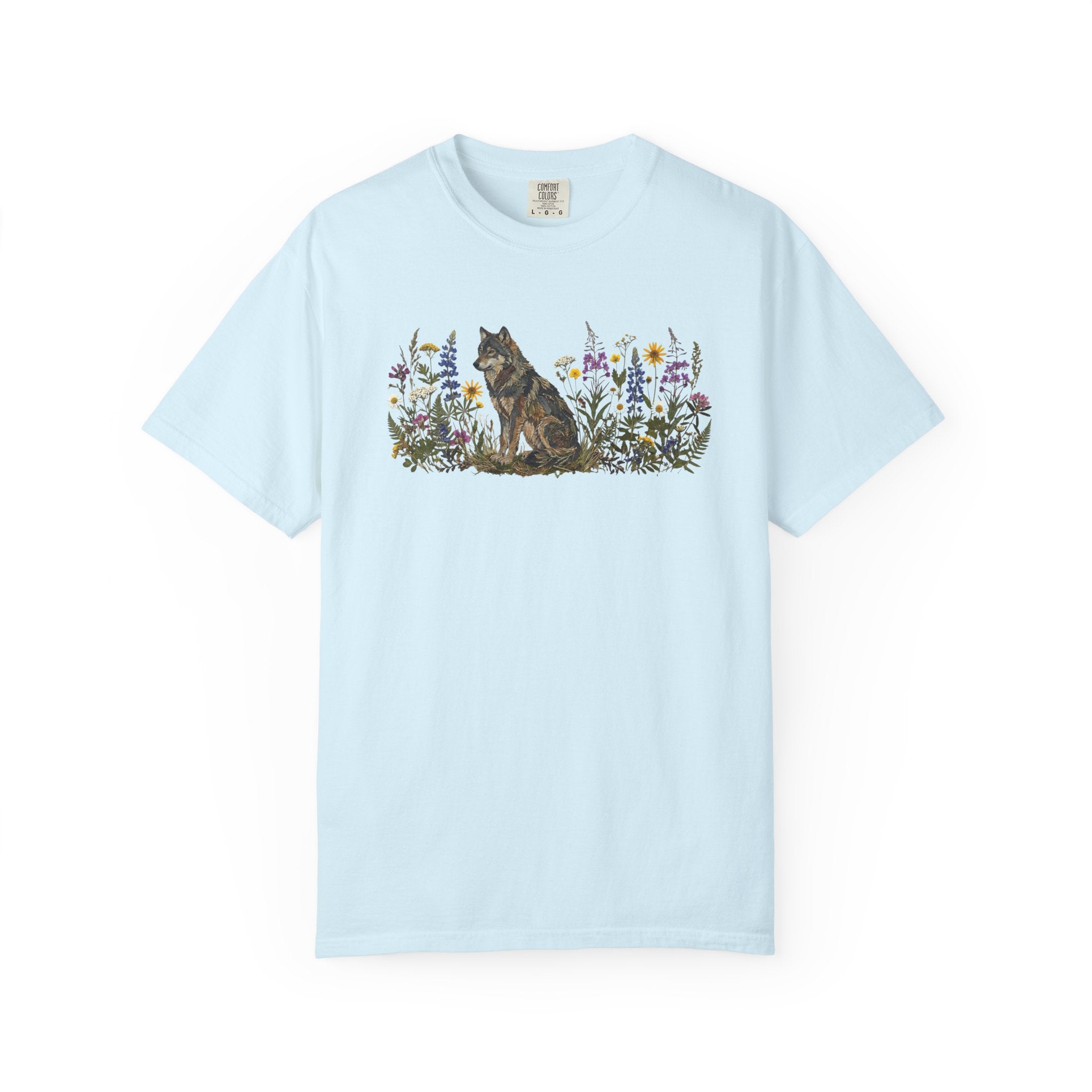 Wolf Pressed Flowers T-Shirt