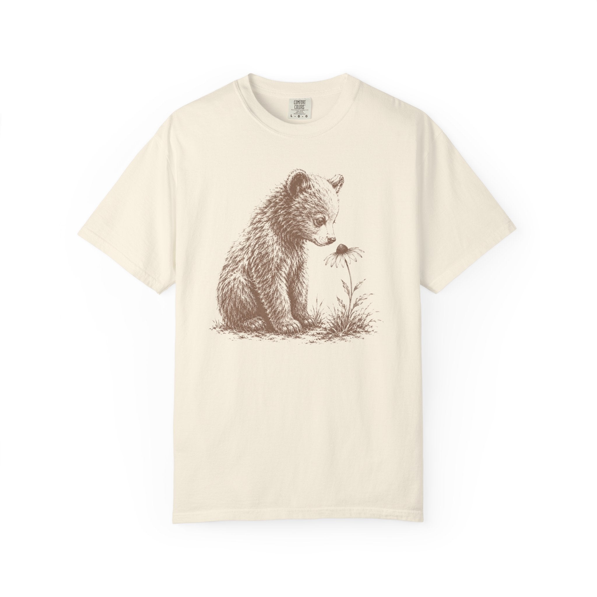 Bear Cub Flower T-Shirt