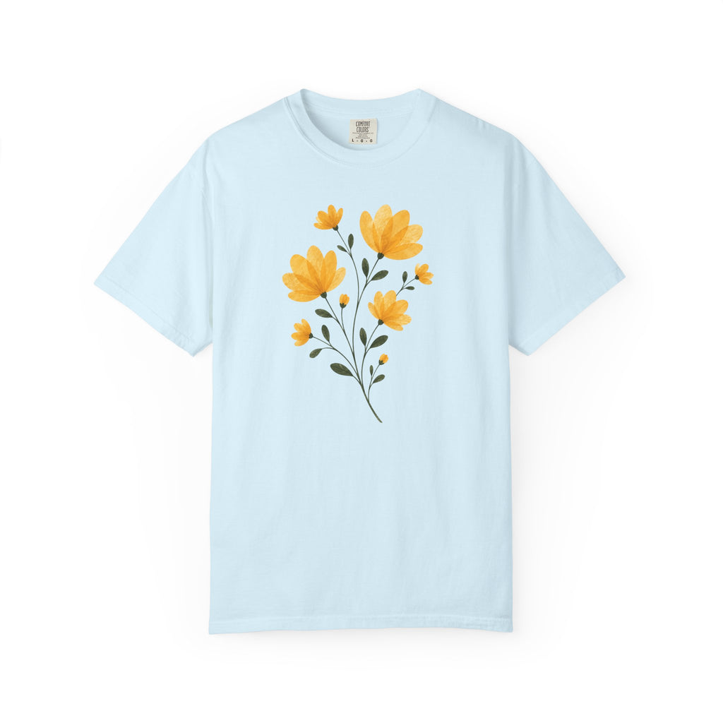 Yellow Pressed Bouquet T-Shirt