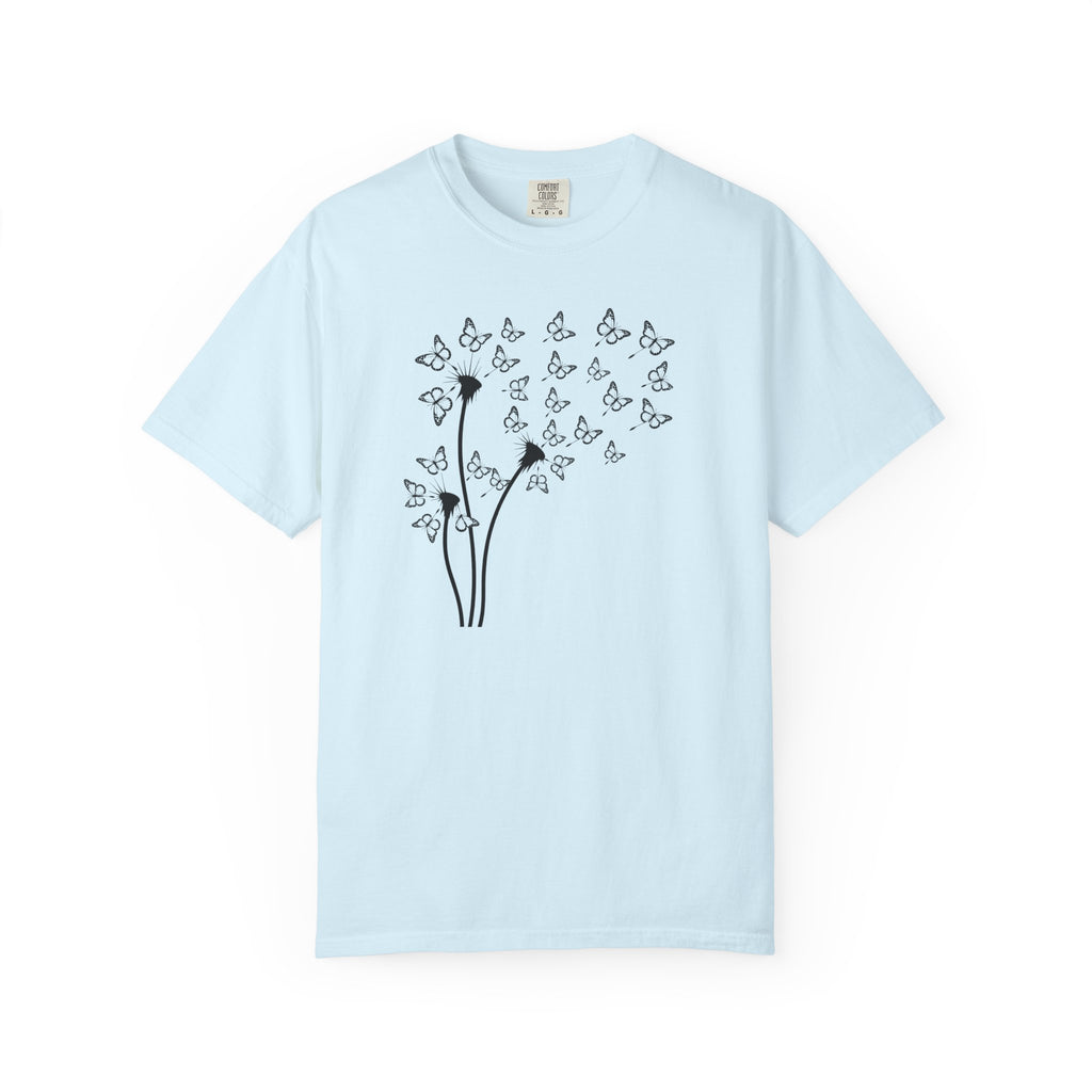 Dandelion Into the Wind Butterflies T-Shirt