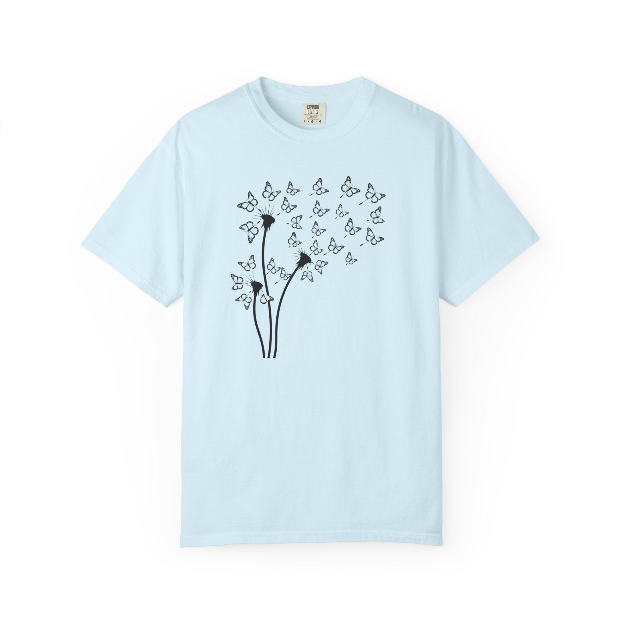 Dandelion Into the Wind Butterflies T-Shirt