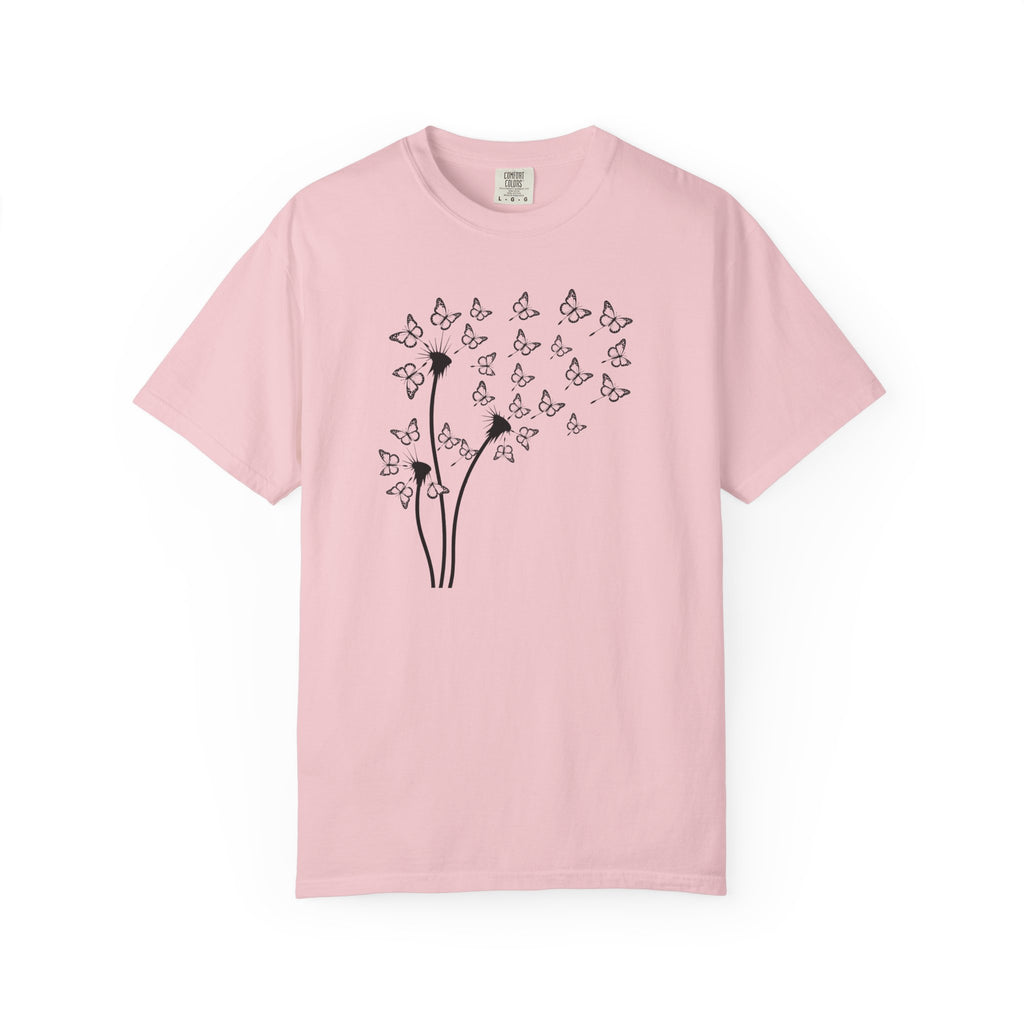 Dandelion Into the Wind Butterflies T-Shirt