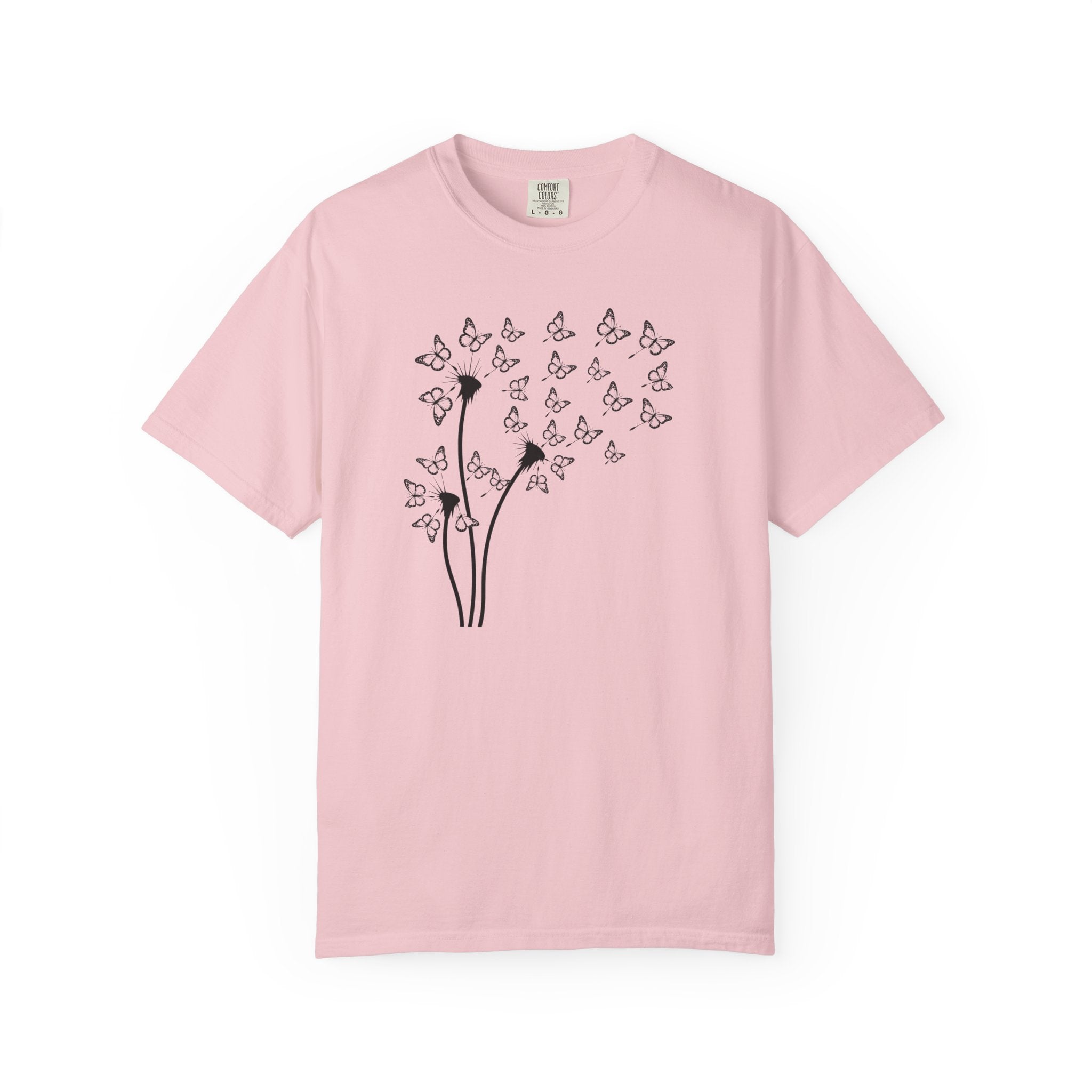 Dandelion Into the Wind Butterflies T-Shirt