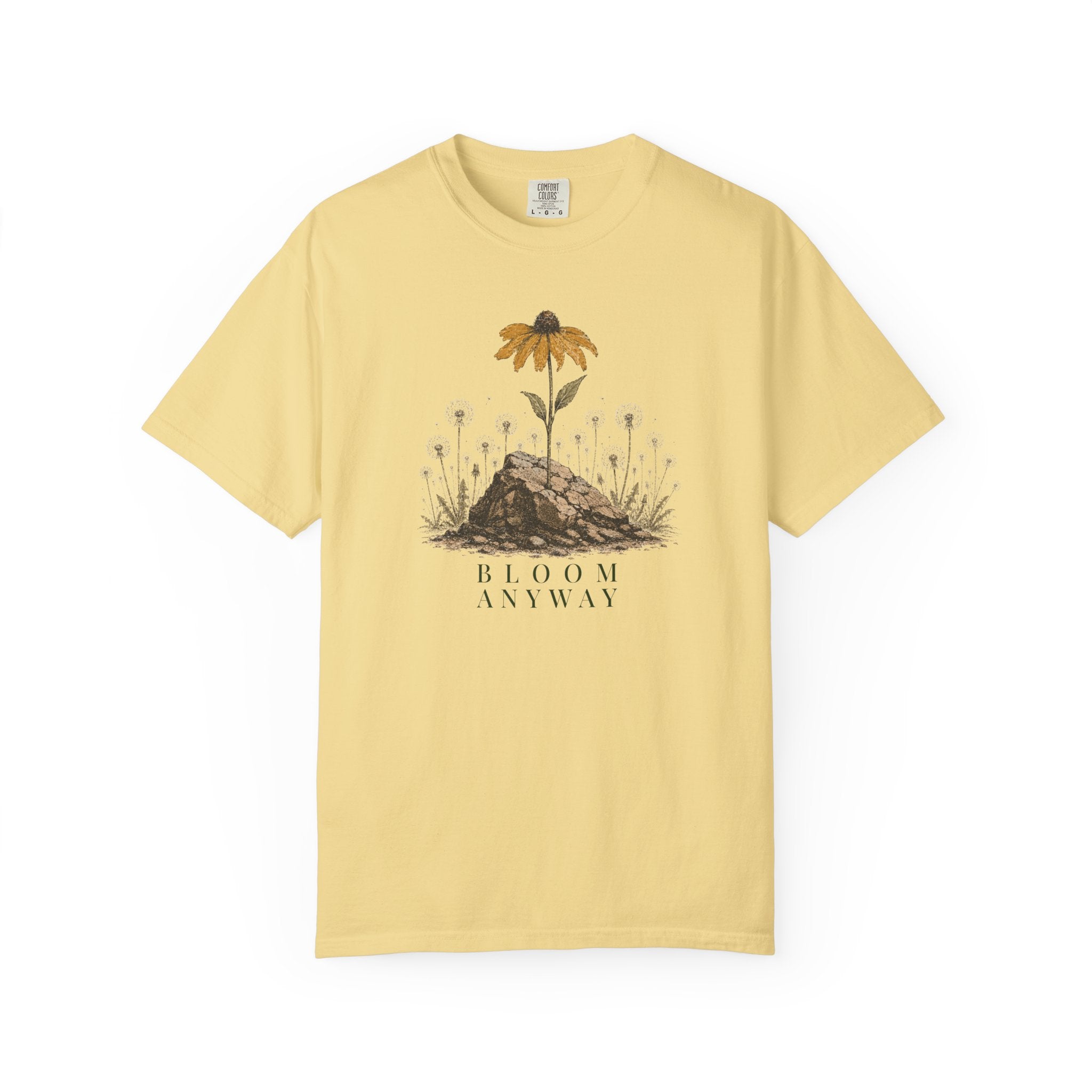 Bloom Anyway Yellow Flower T-Shirt