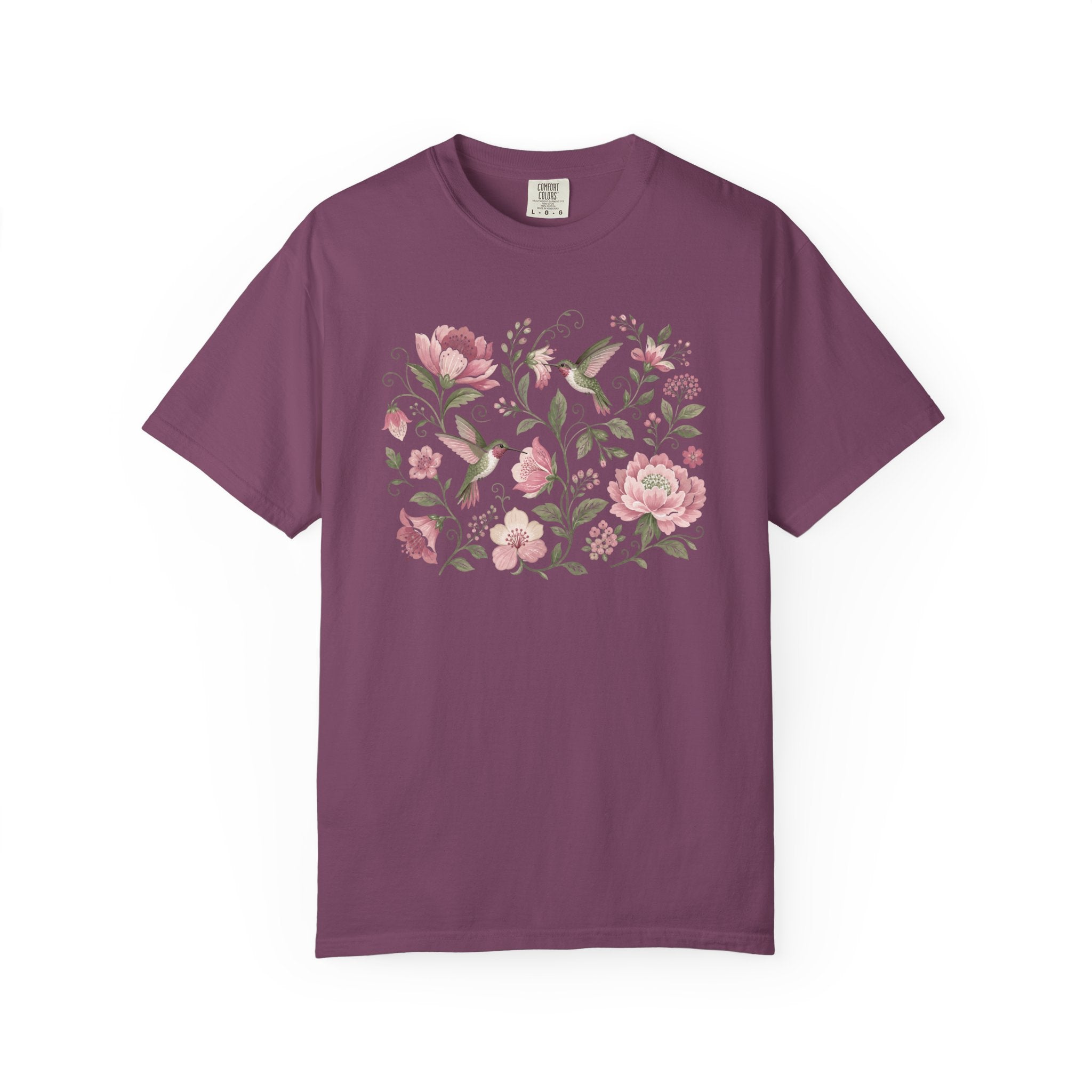 Hummingbirds Floral T-Shirt
