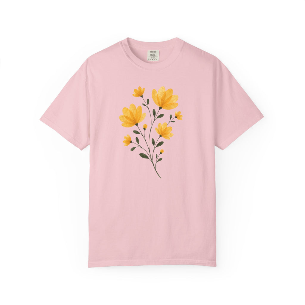Yellow Pressed Bouquet T-Shirt
