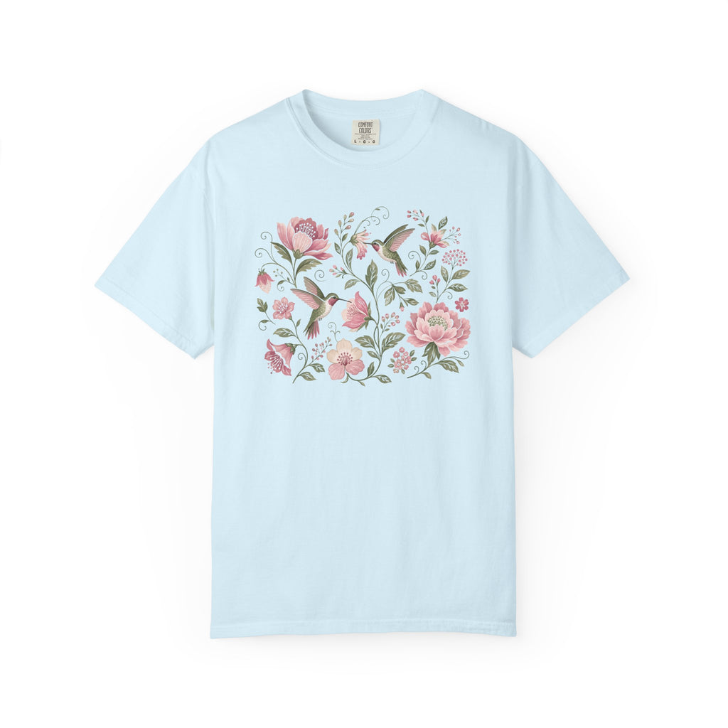 Hummingbirds Floral T-Shirt