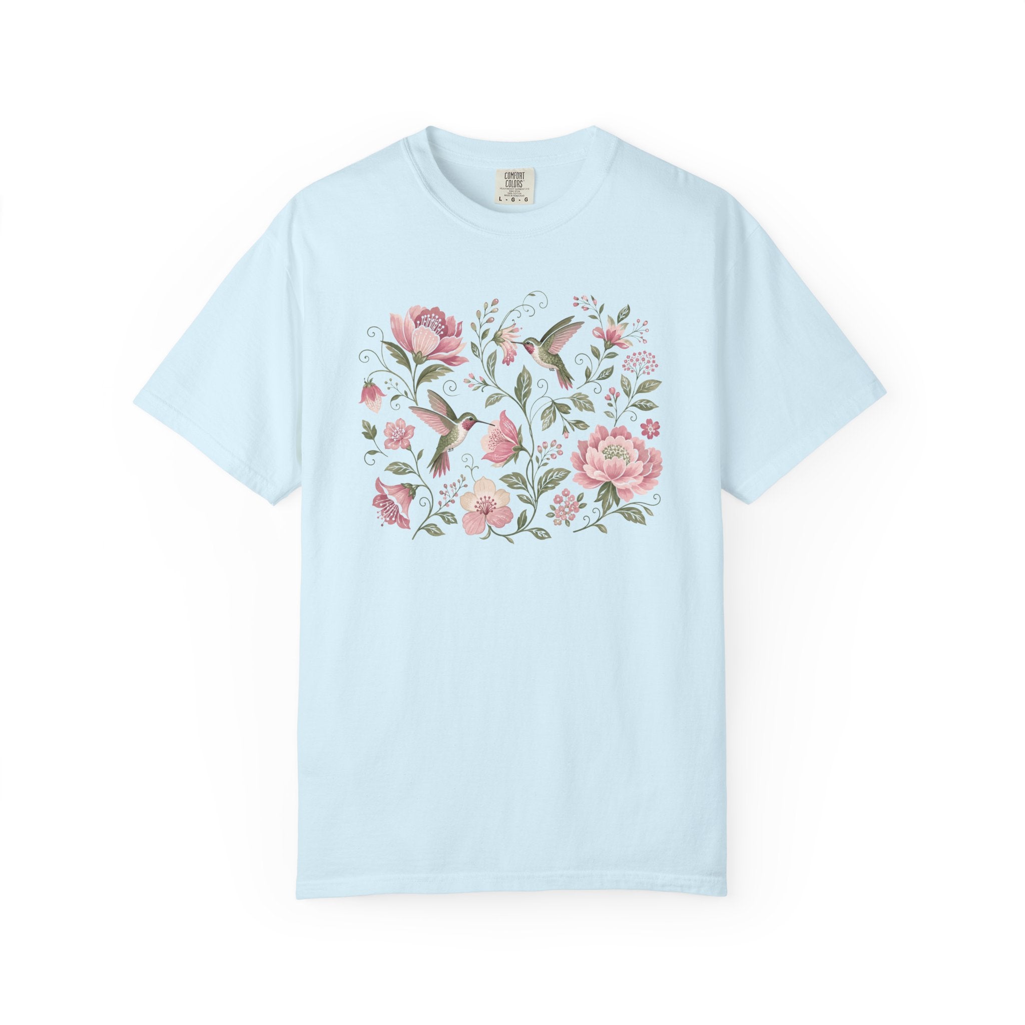 Hummingbirds Floral T-Shirt