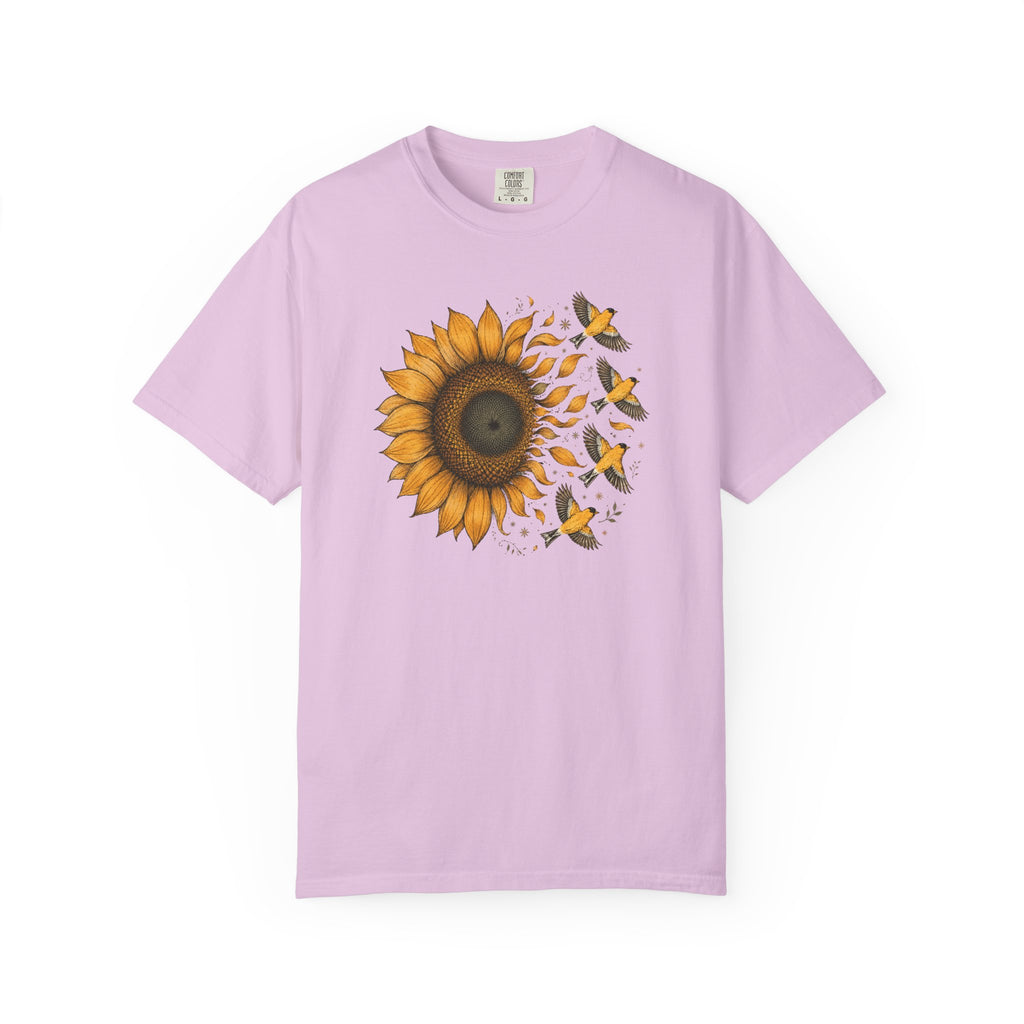 Sunflower into Birds T-Shirt