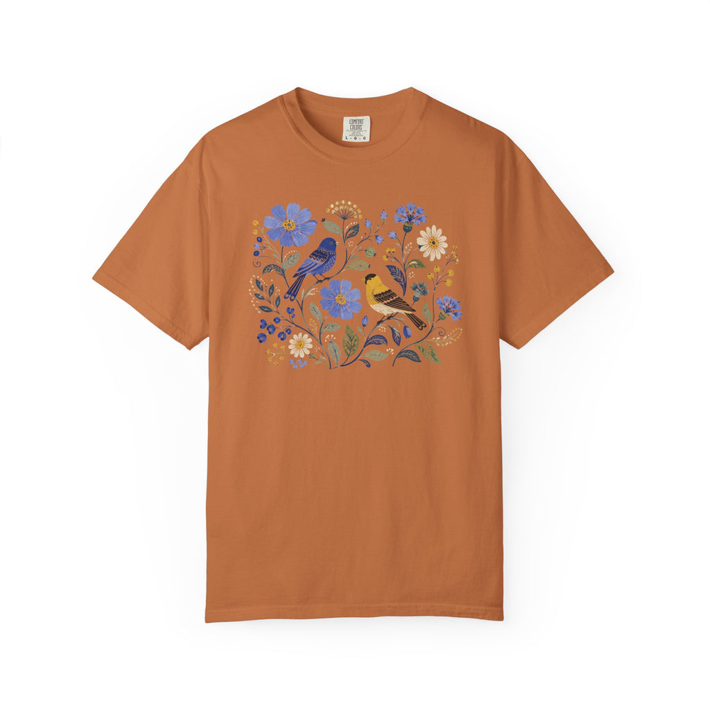 Goldfinch & Bunting Floral T-Shirt
