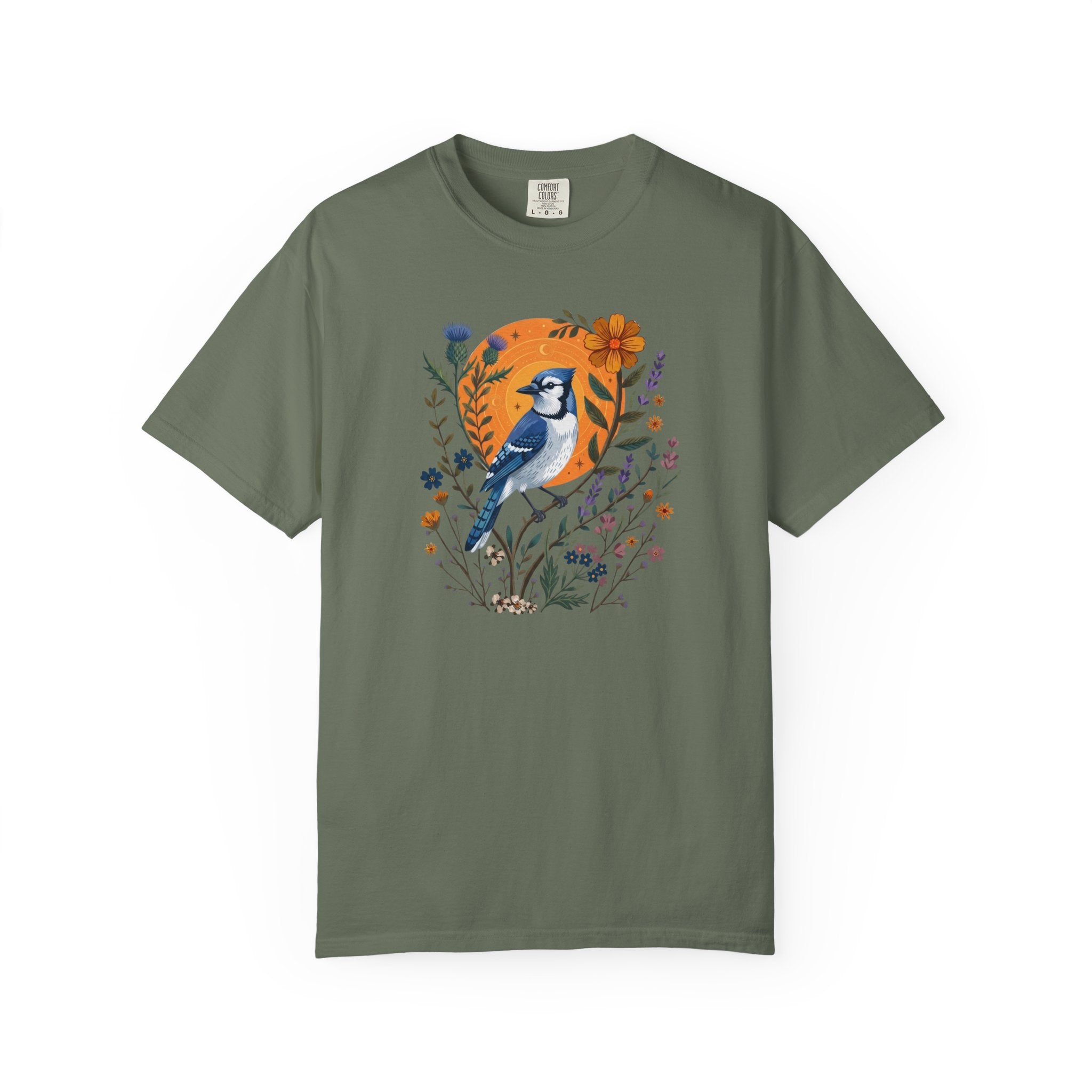 Blue Jay Floral Sun T-Shirt