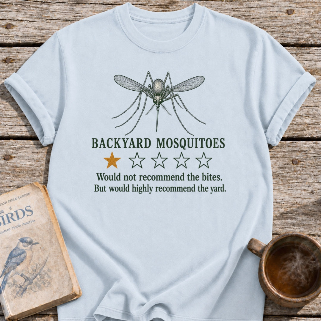 Backyard Mosquitoes Review T-Shirt