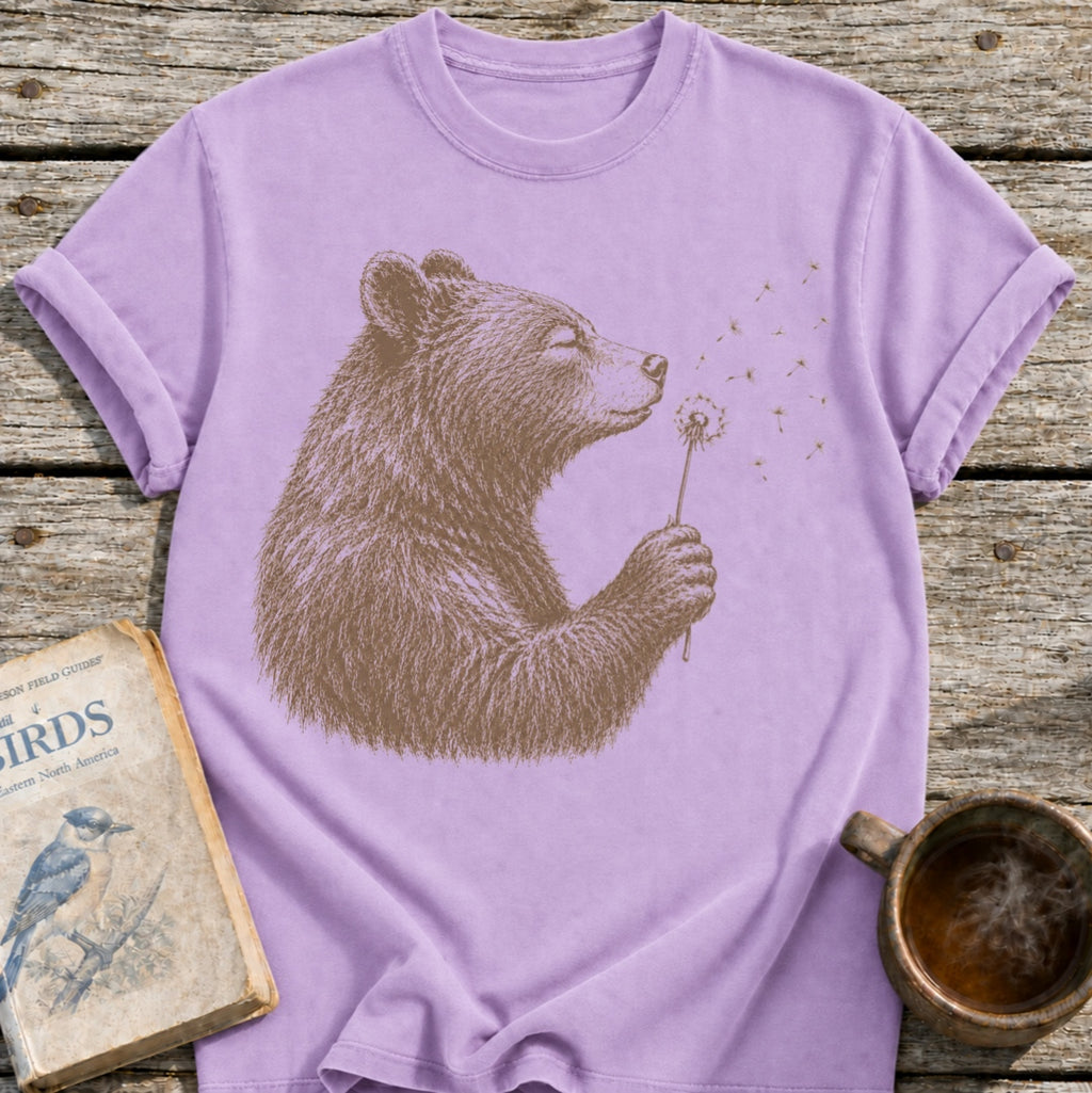 Bear Blowing Dandelion T-Shirt