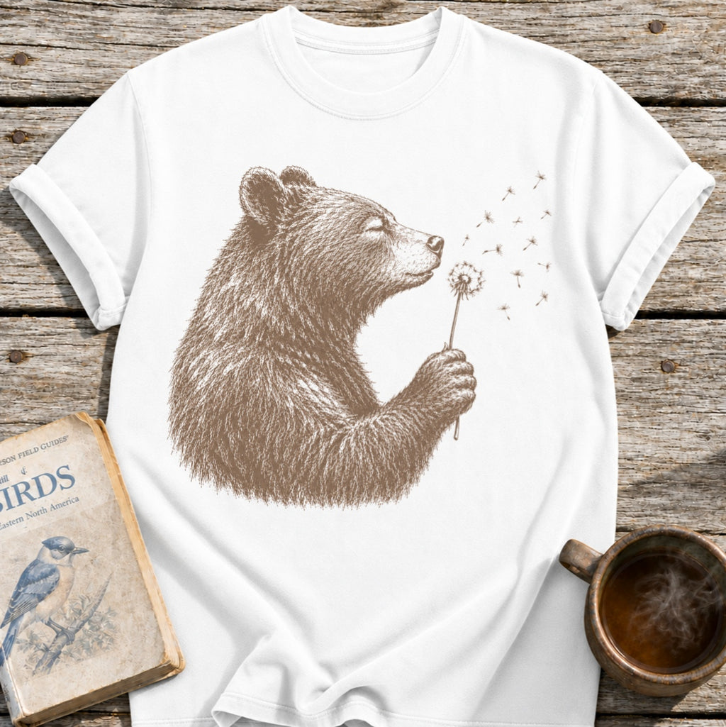 Bear Blowing Dandelion T-Shirt