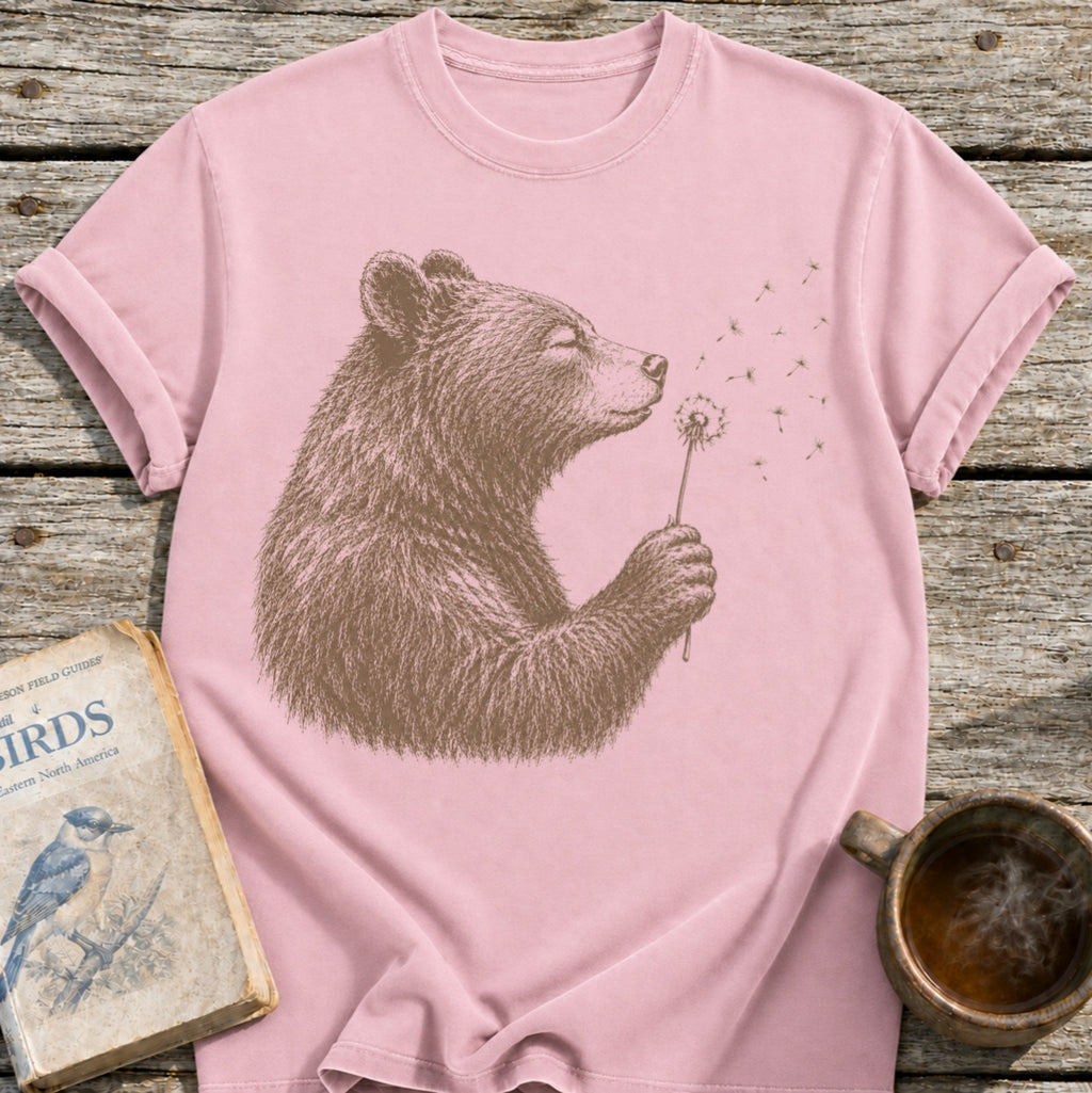 Bear Blowing Dandelion T-Shirt