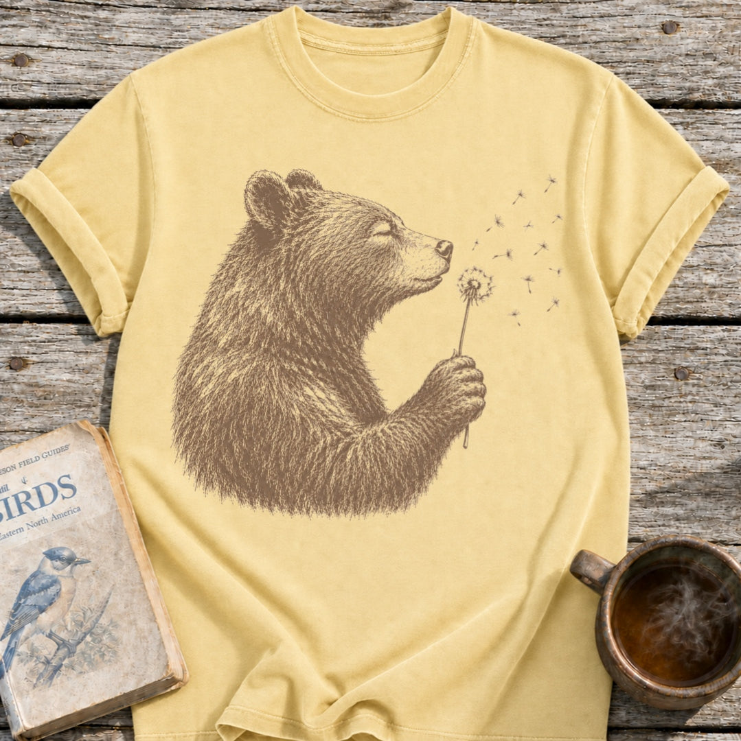 Bear Blowing Dandelion T-Shirt