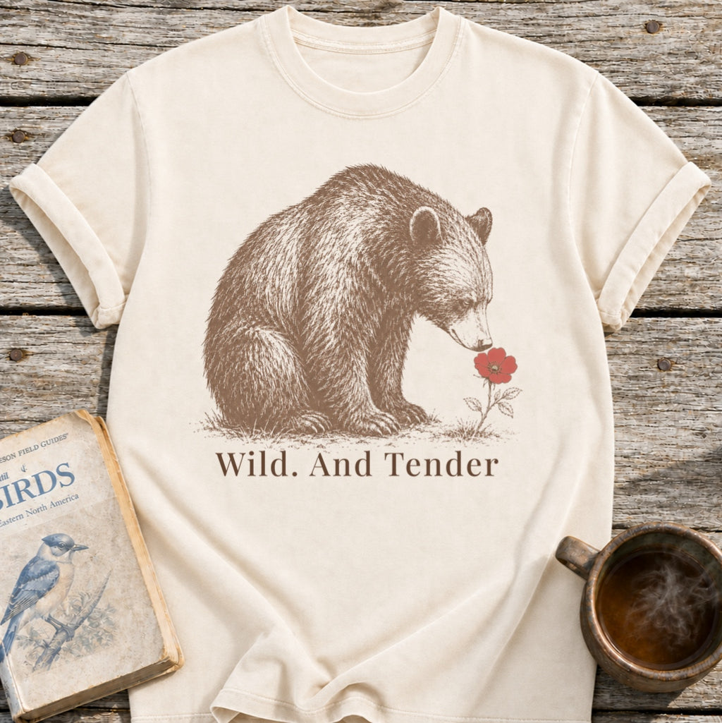 Bear Wild. And Tender Flower T-Shirt
