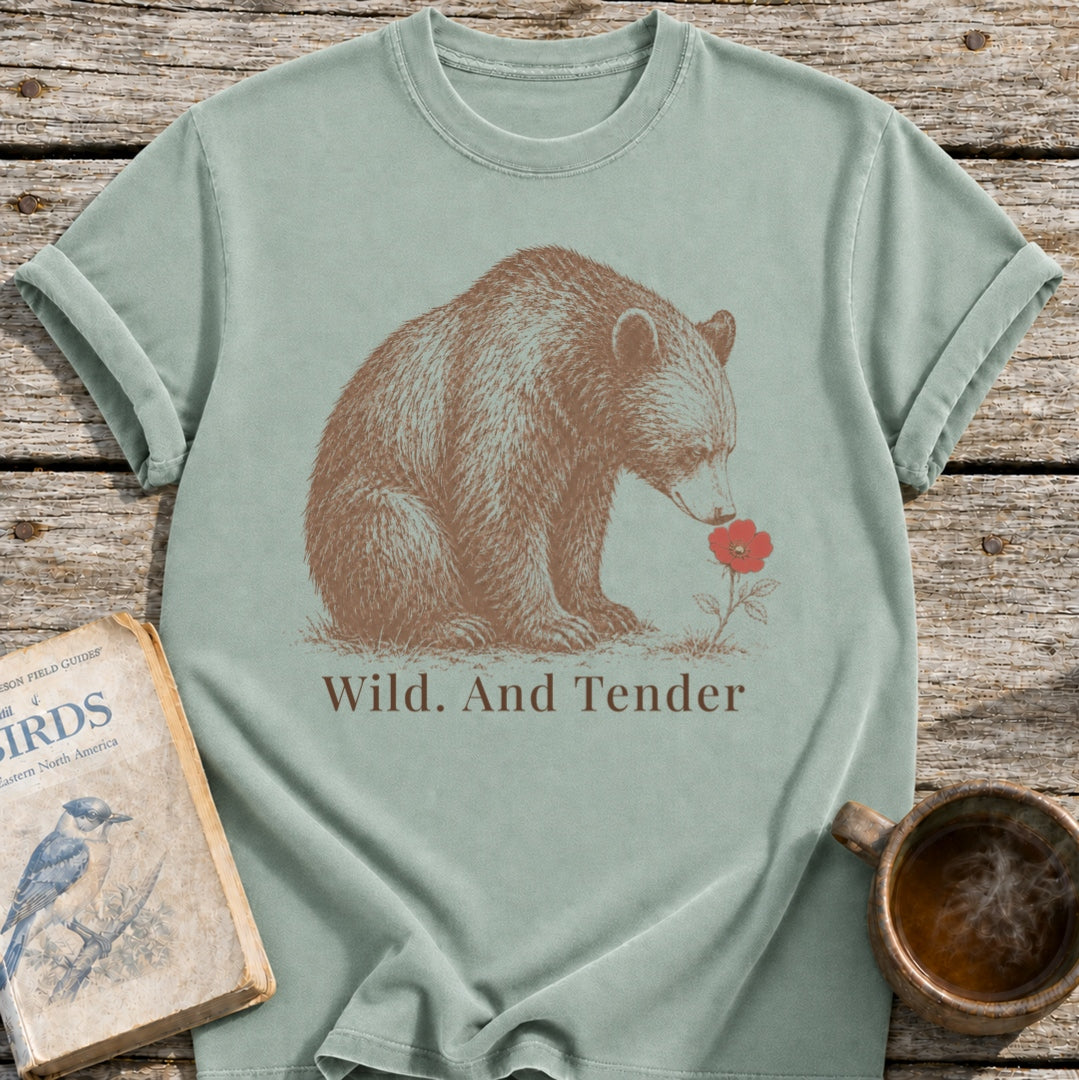 Bear Wild. And Tender Flower T-Shirt