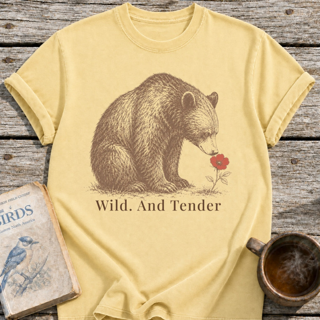 Bear Wild. And Tender Flower T-Shirt