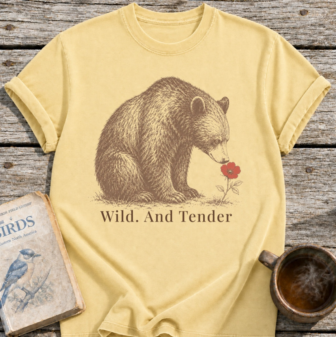 Bear Wild. And Tender Flower T-Shirt
